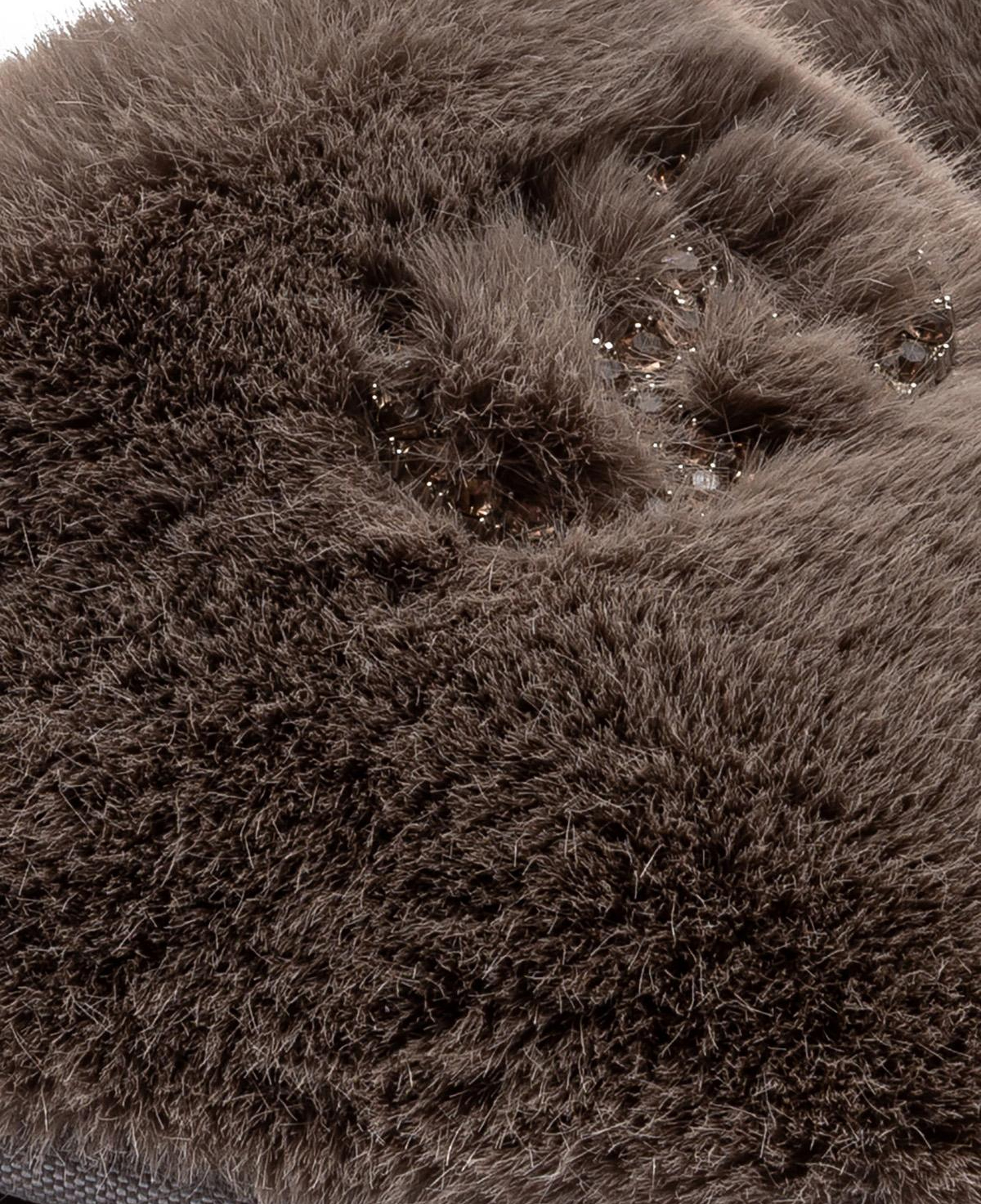 Alda Kadın Peluş Ev Terliği Koyu Gri 36/40