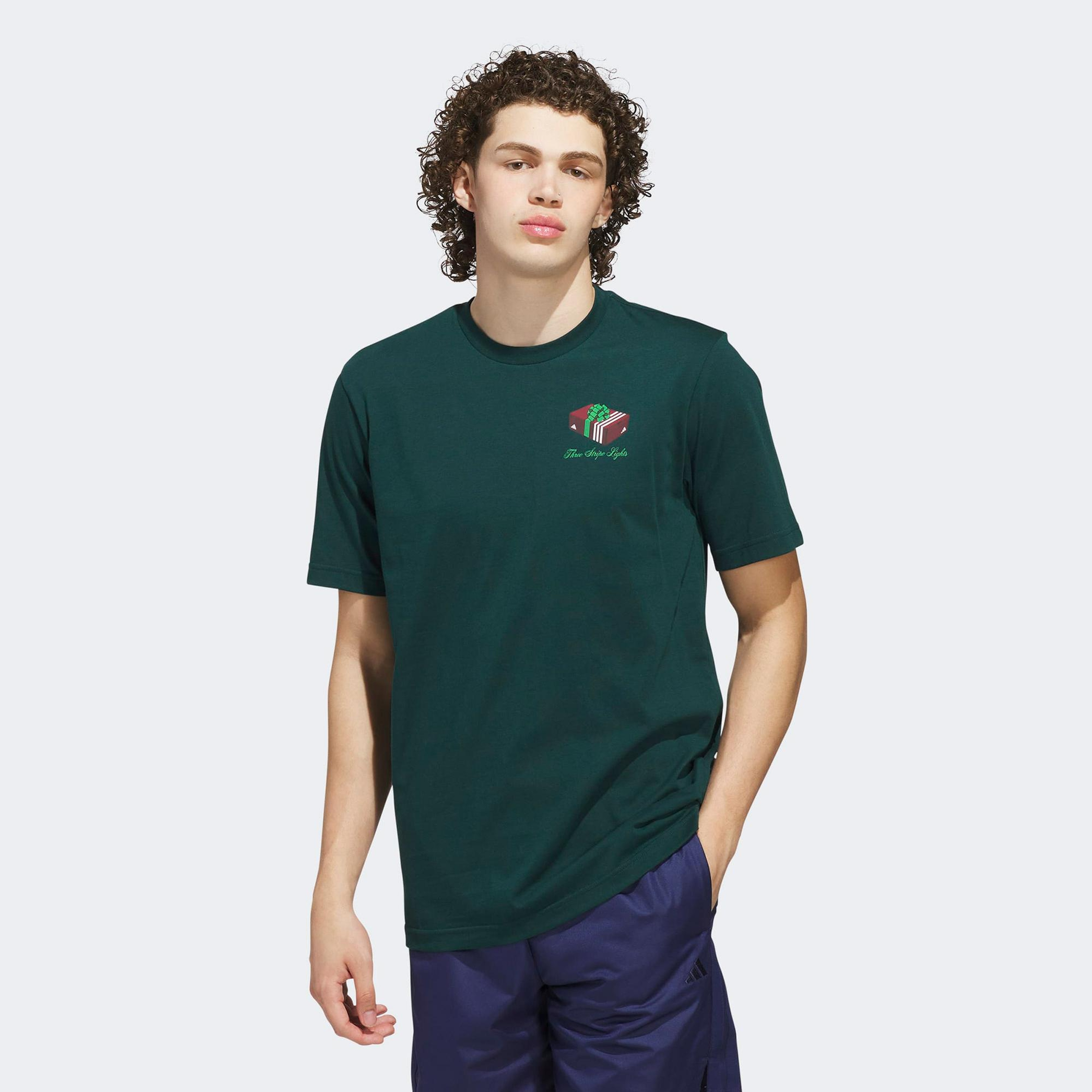 adidas M Hldy Gftbox T Erkek Yeşil T-Shirt