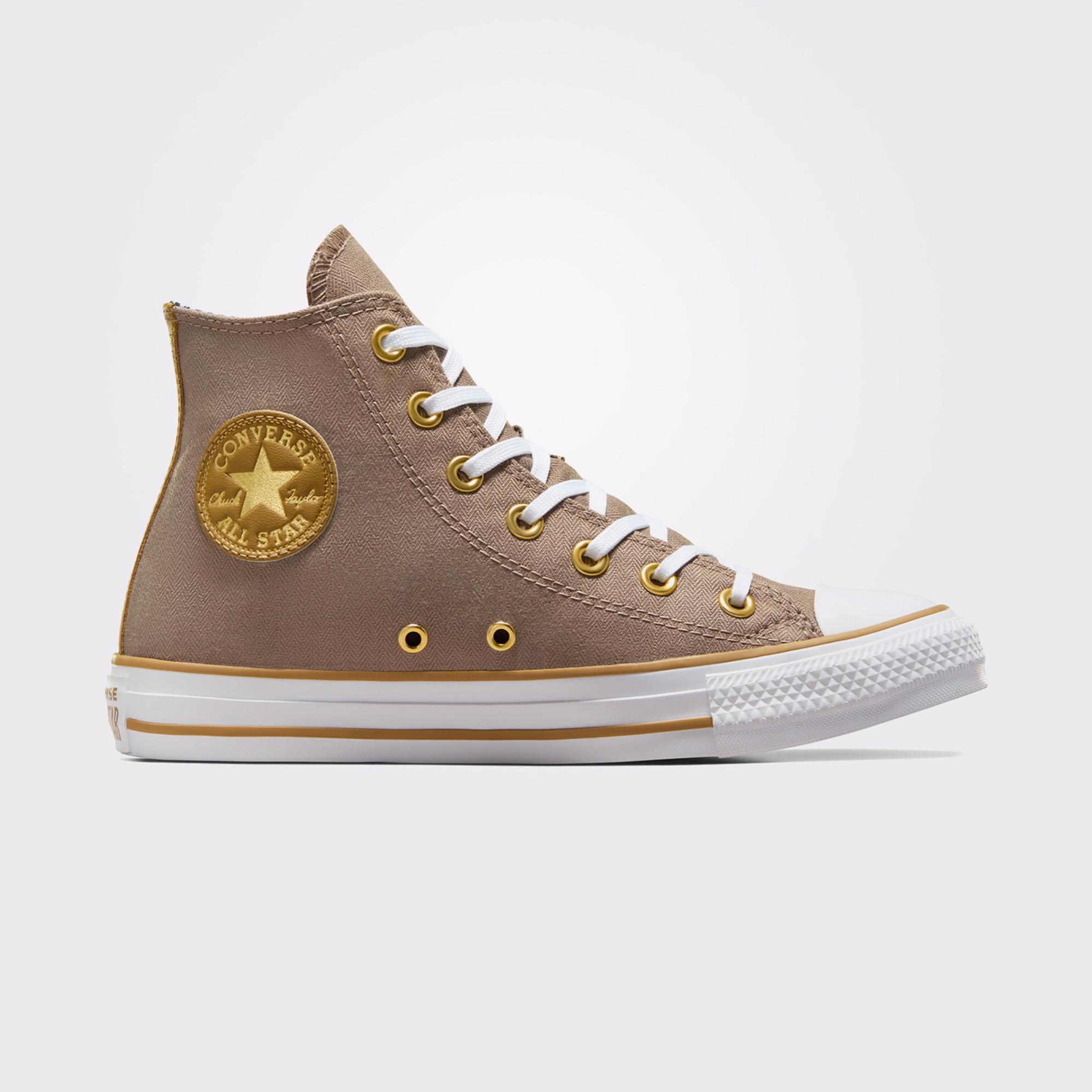 Converse Chuck Taylor All Star Herringbone Stripe Kadın Kahverengi/Bej Sneaker