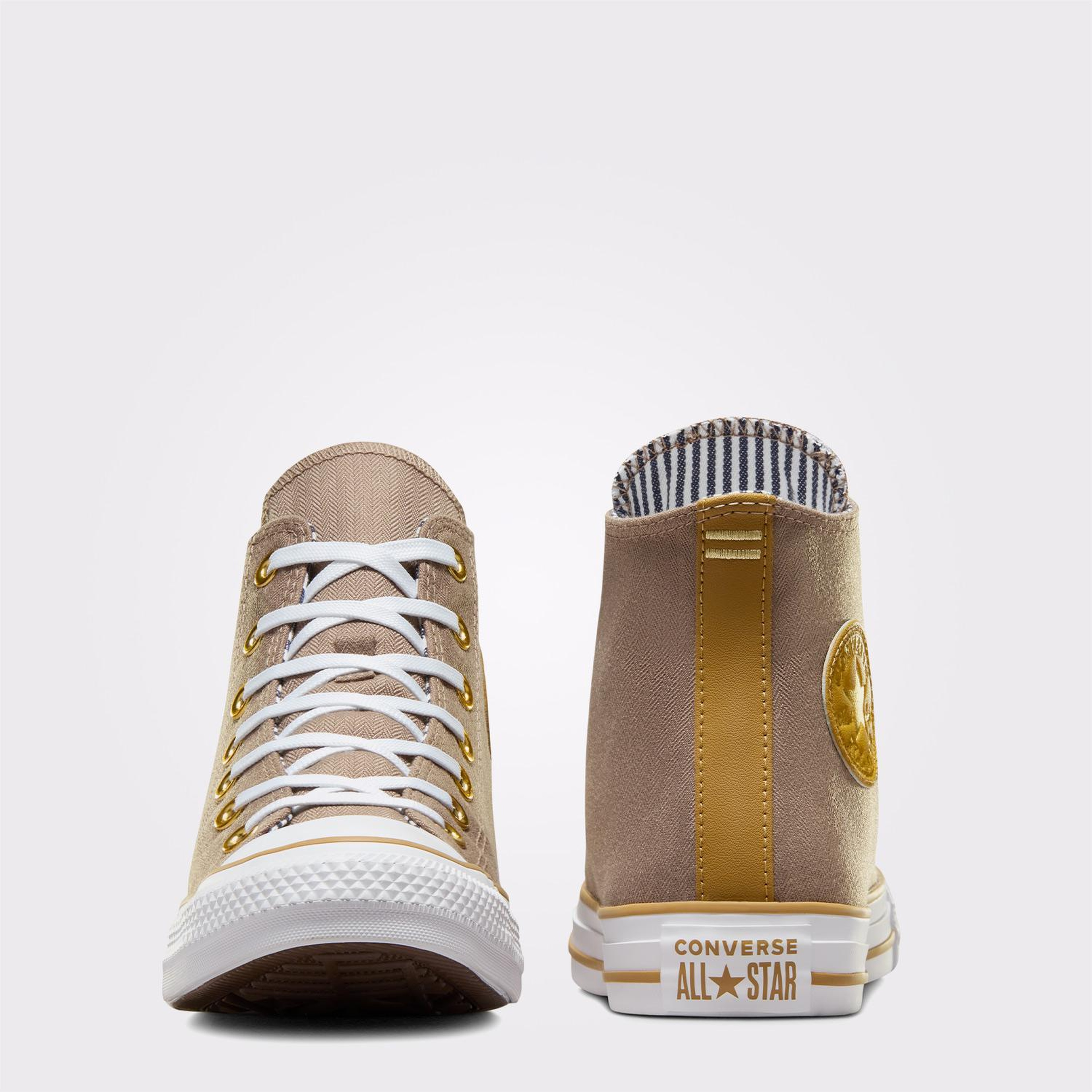 Converse Chuck Taylor All Star Herringbone Stripe Kadın Kahverengi/Bej Sneaker