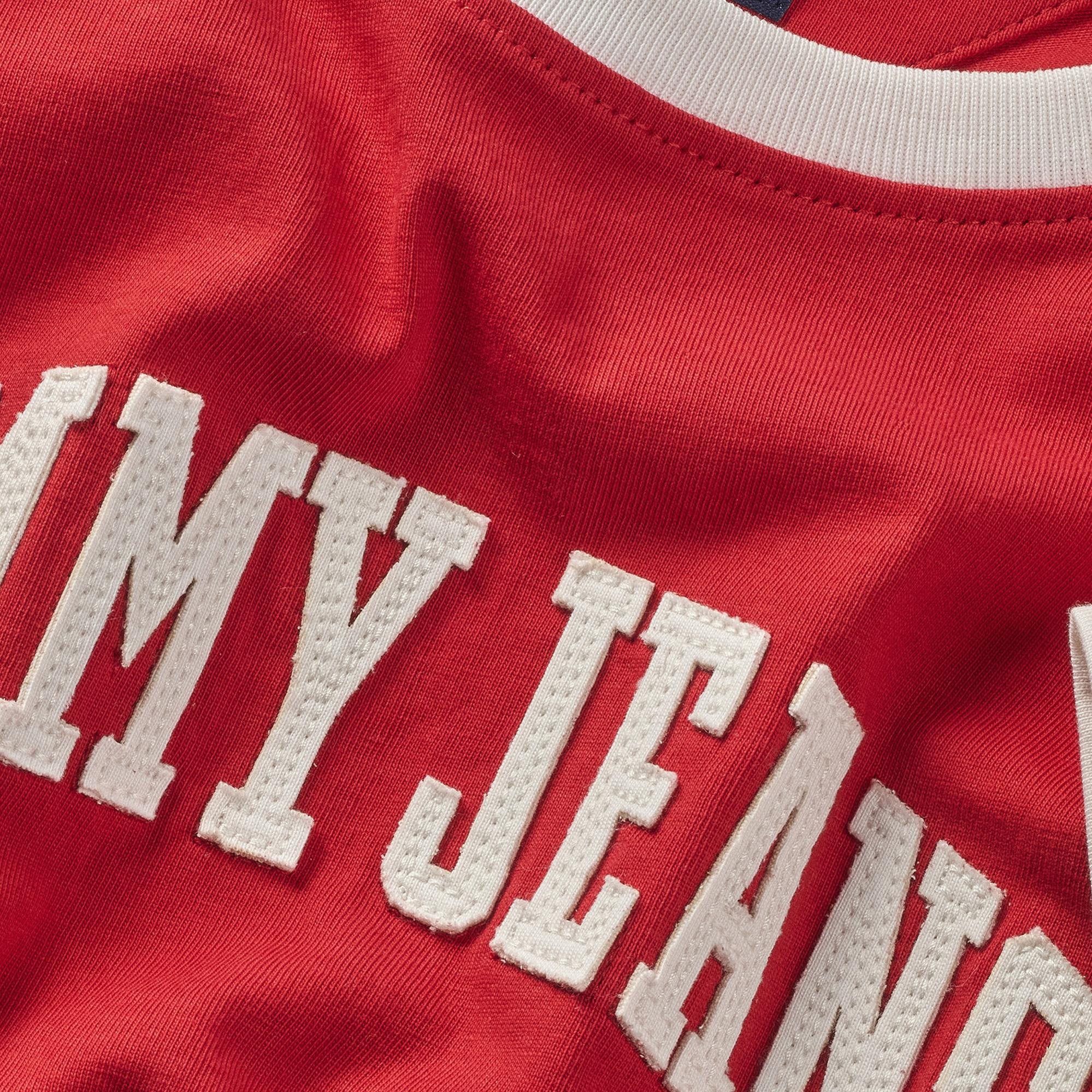 Tommy Hilfiger Tjw Reg Crp Varsity Kadın Kırmızı T-Shirt