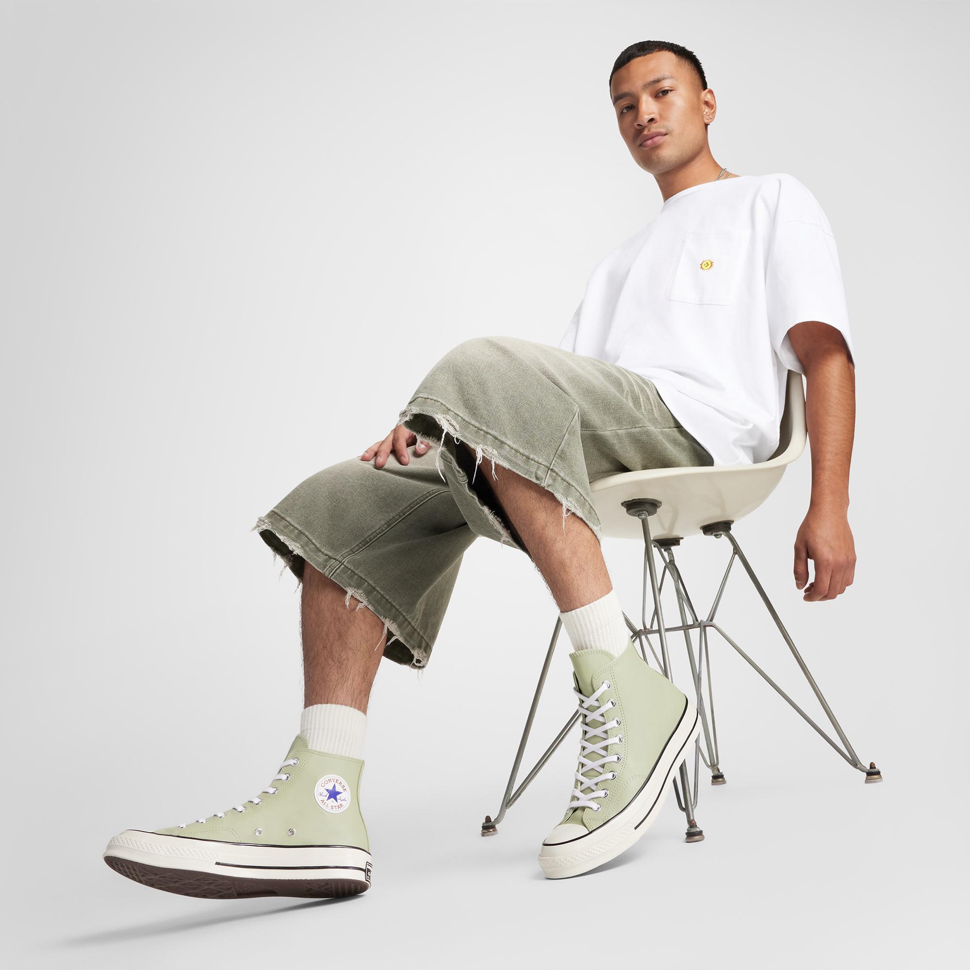 Converse Chuck 70 Unisex Yeşil Deri Sneaker