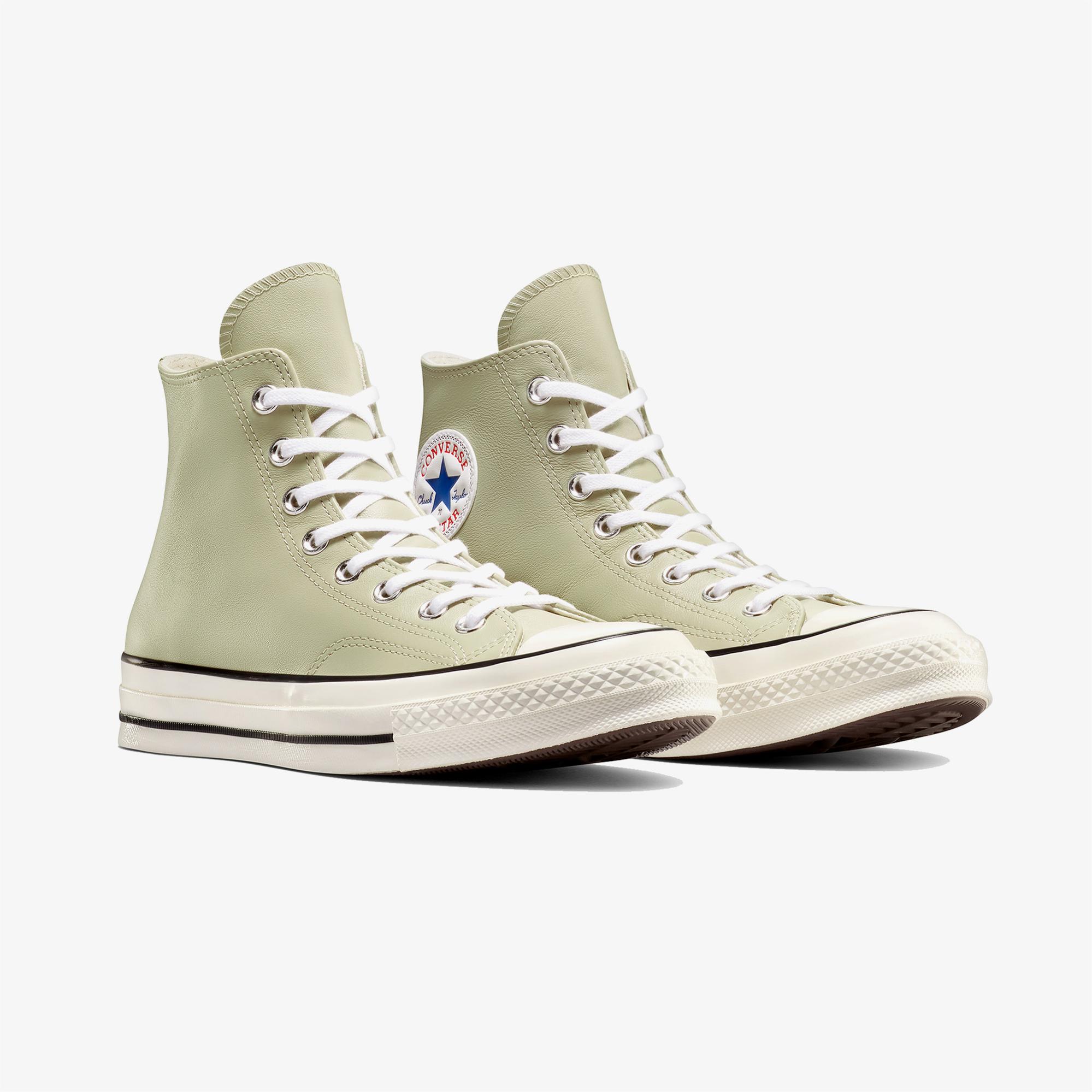 Converse Yeşil Converse Chuck 70 Unisex Deri Sneaker