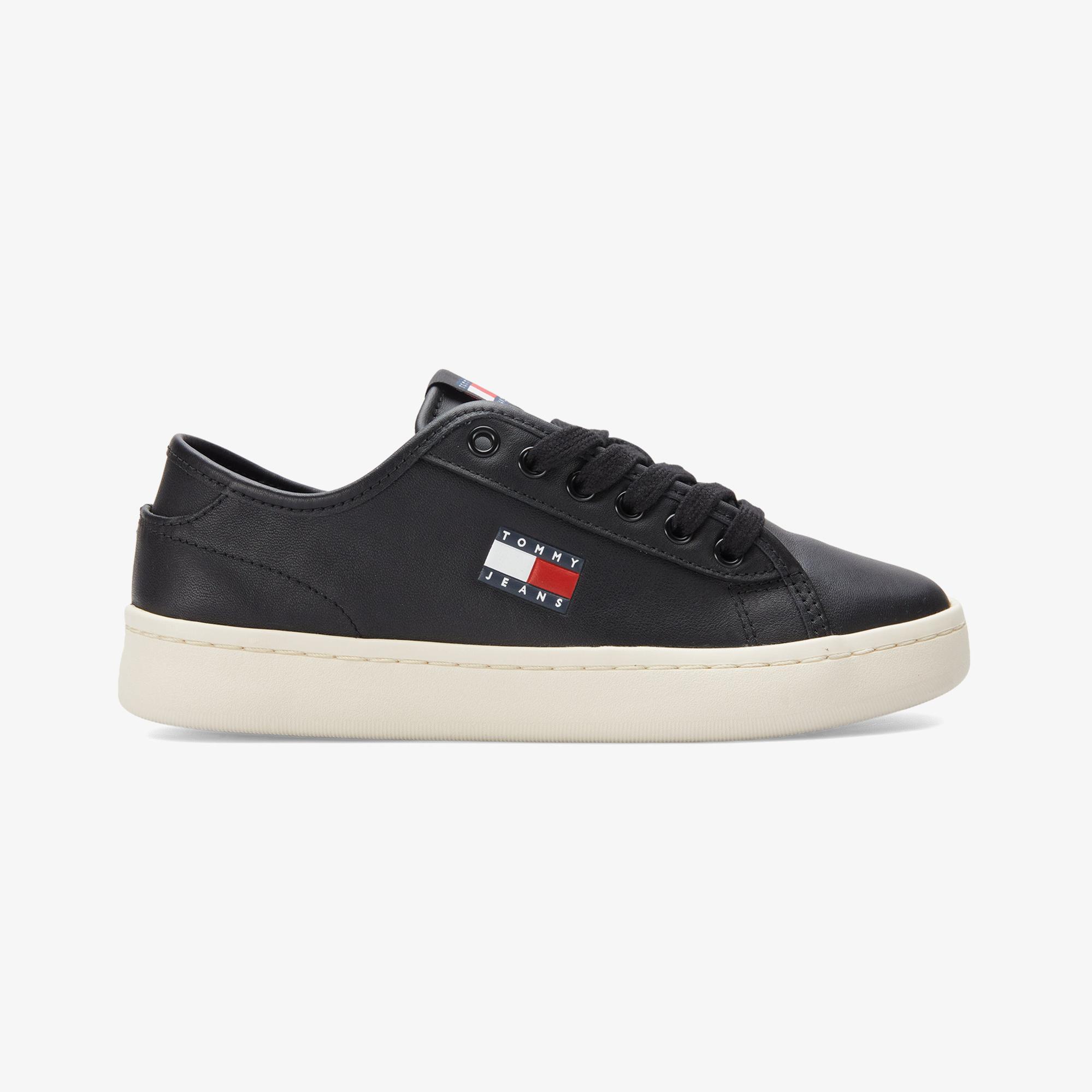 Tommy Jeans Lightweight Court Kadın Siyah Sneaker