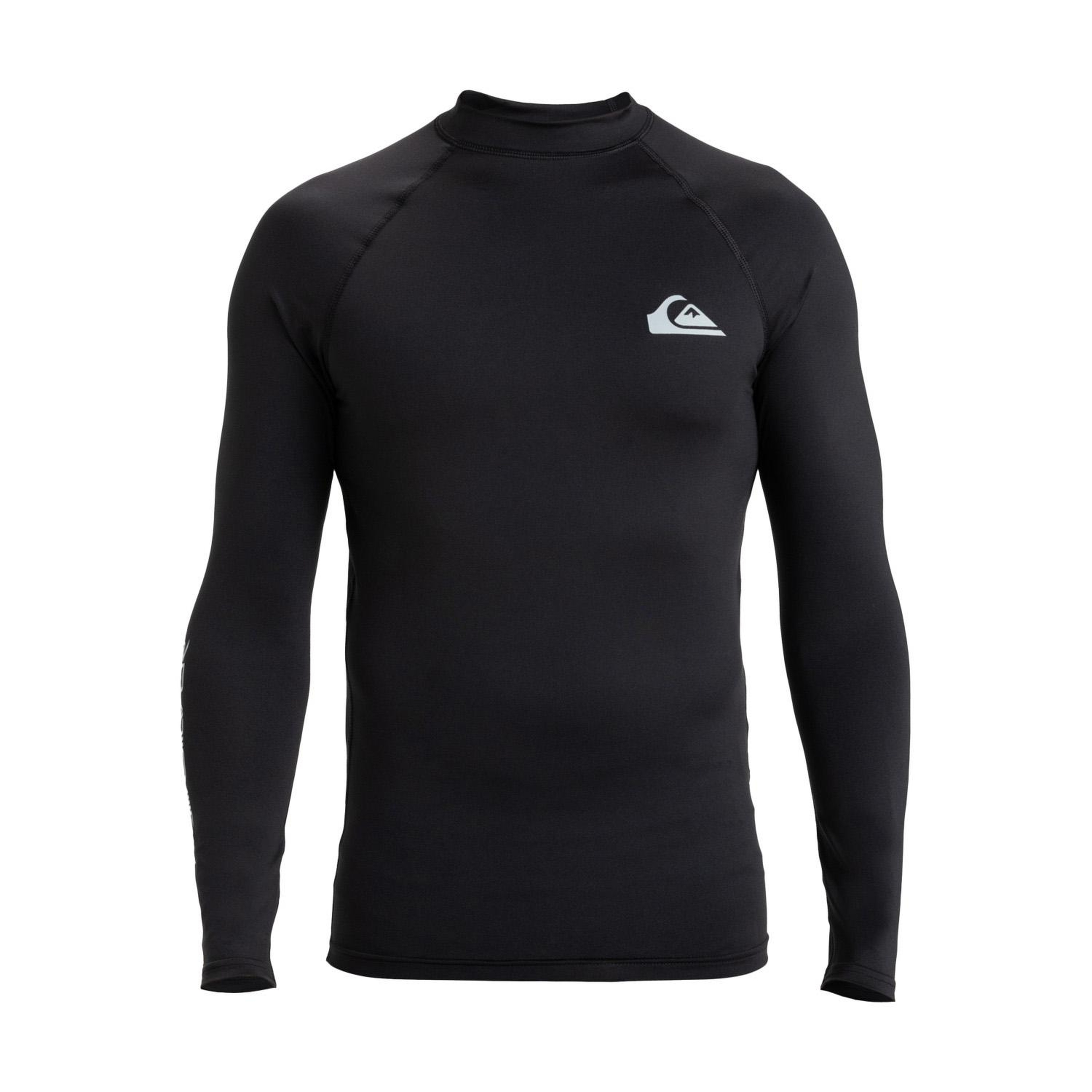 Quiksilver Everyday Upf50 Ls Erkek Siyah Likra