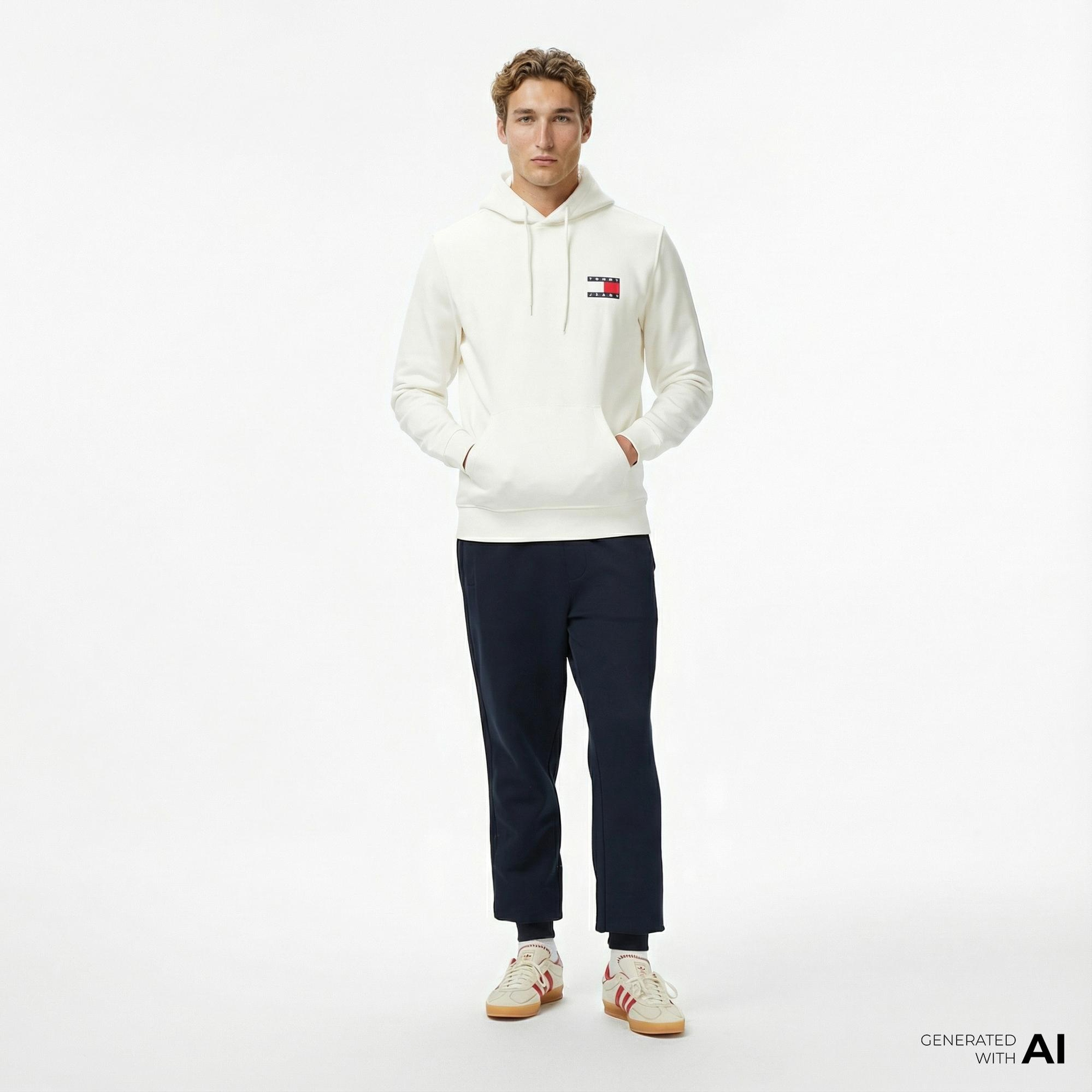 Tommy Hilfiger Mix Media İntechno Erkek Lacivert Eşofman Altı