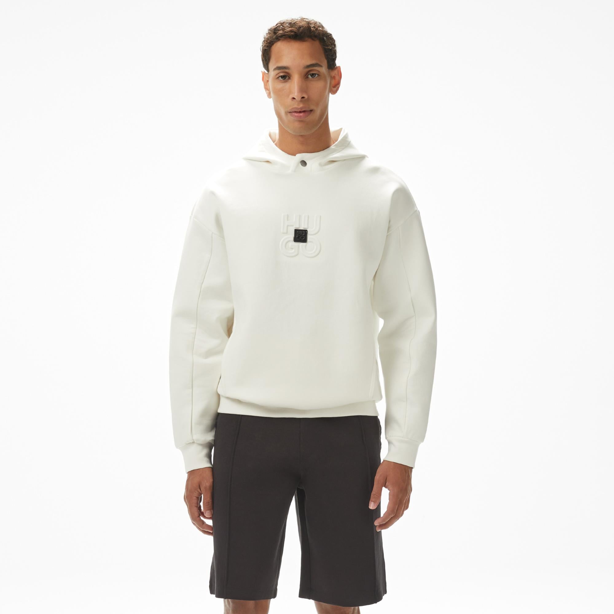 Hugo Debostaco Erkek Krem Sweatshirt