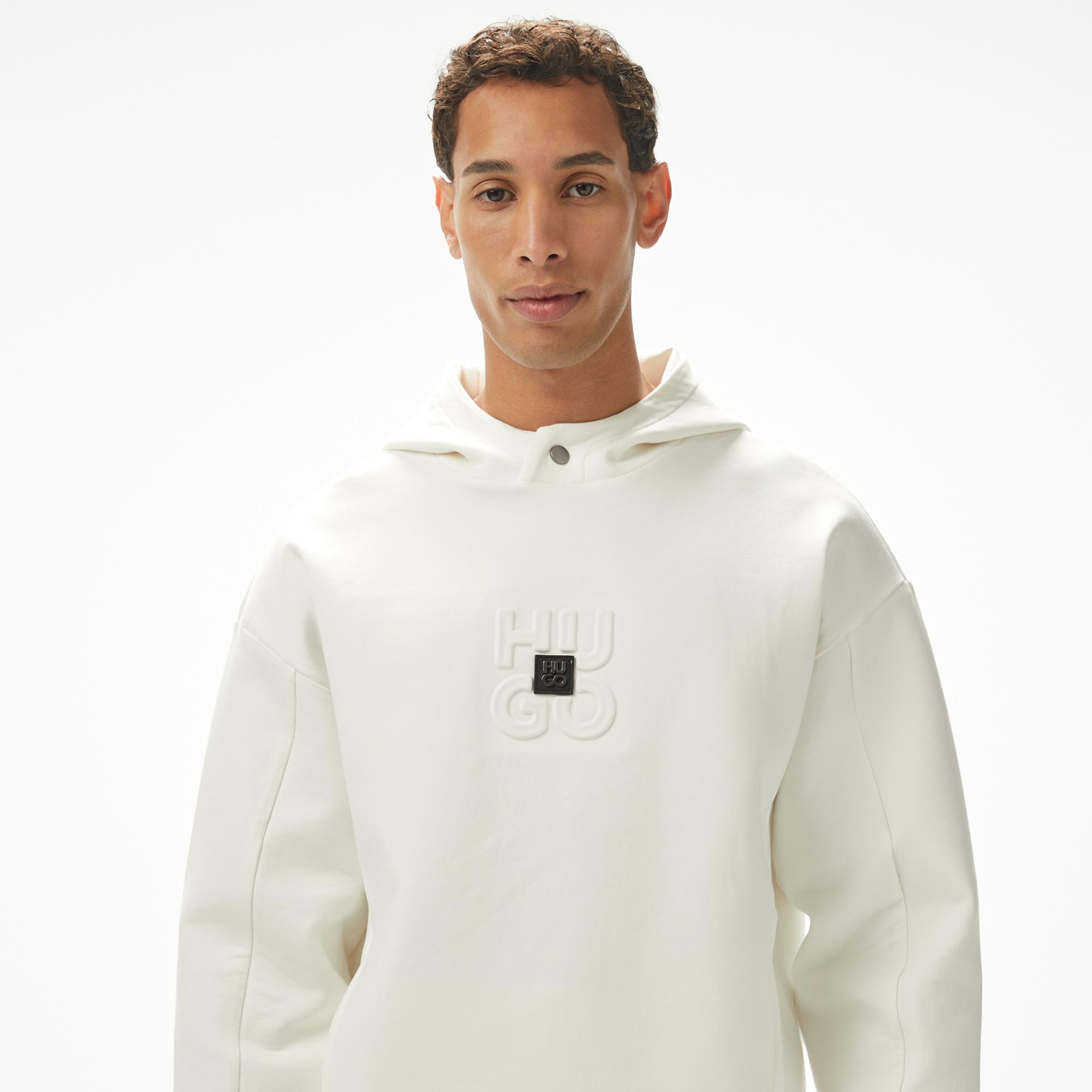 Hugo Debostaco Erkek Krem Sweatshirt