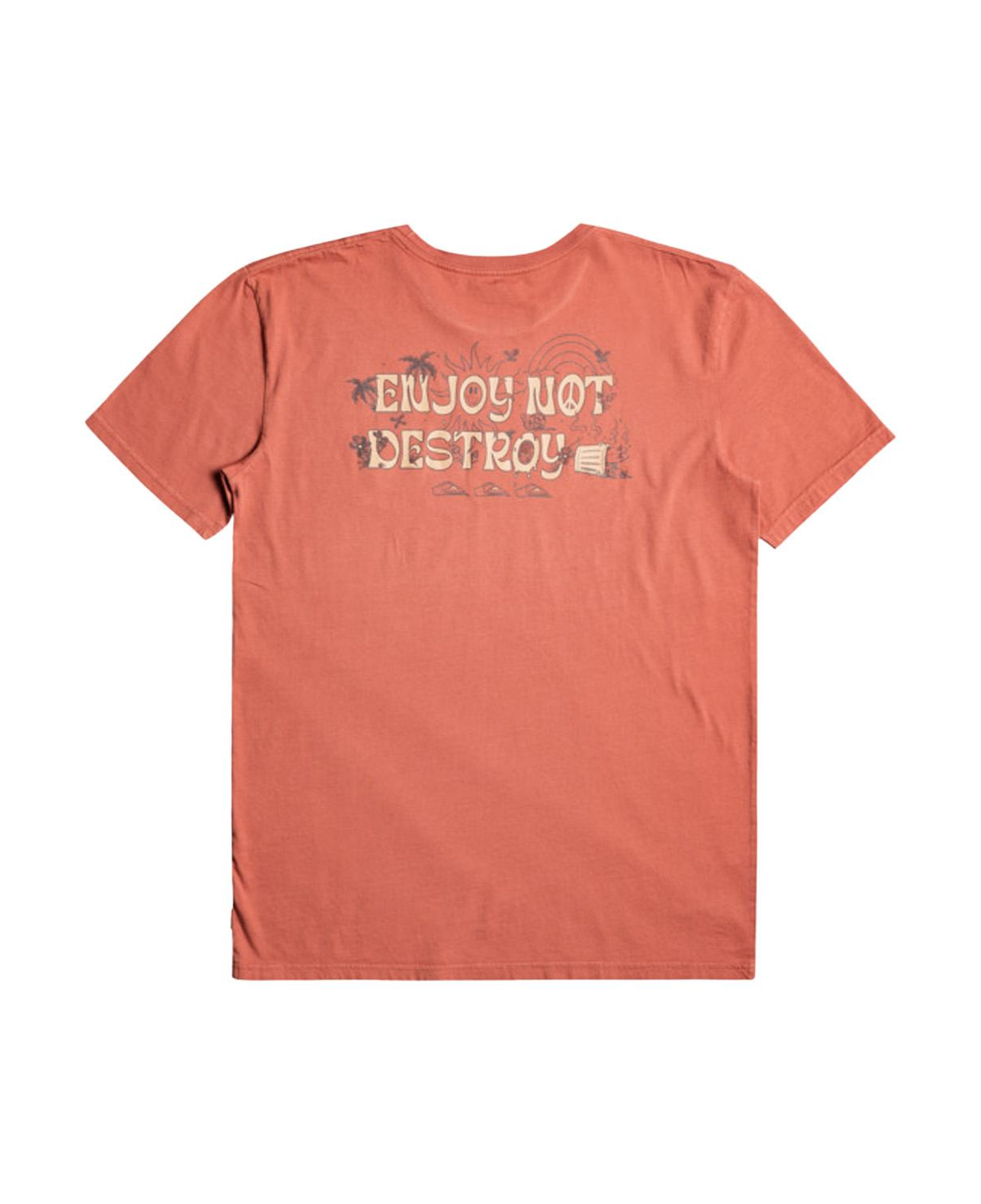 Quiksilver Enjoynotdestroy Erkek Kırmızı Tişört