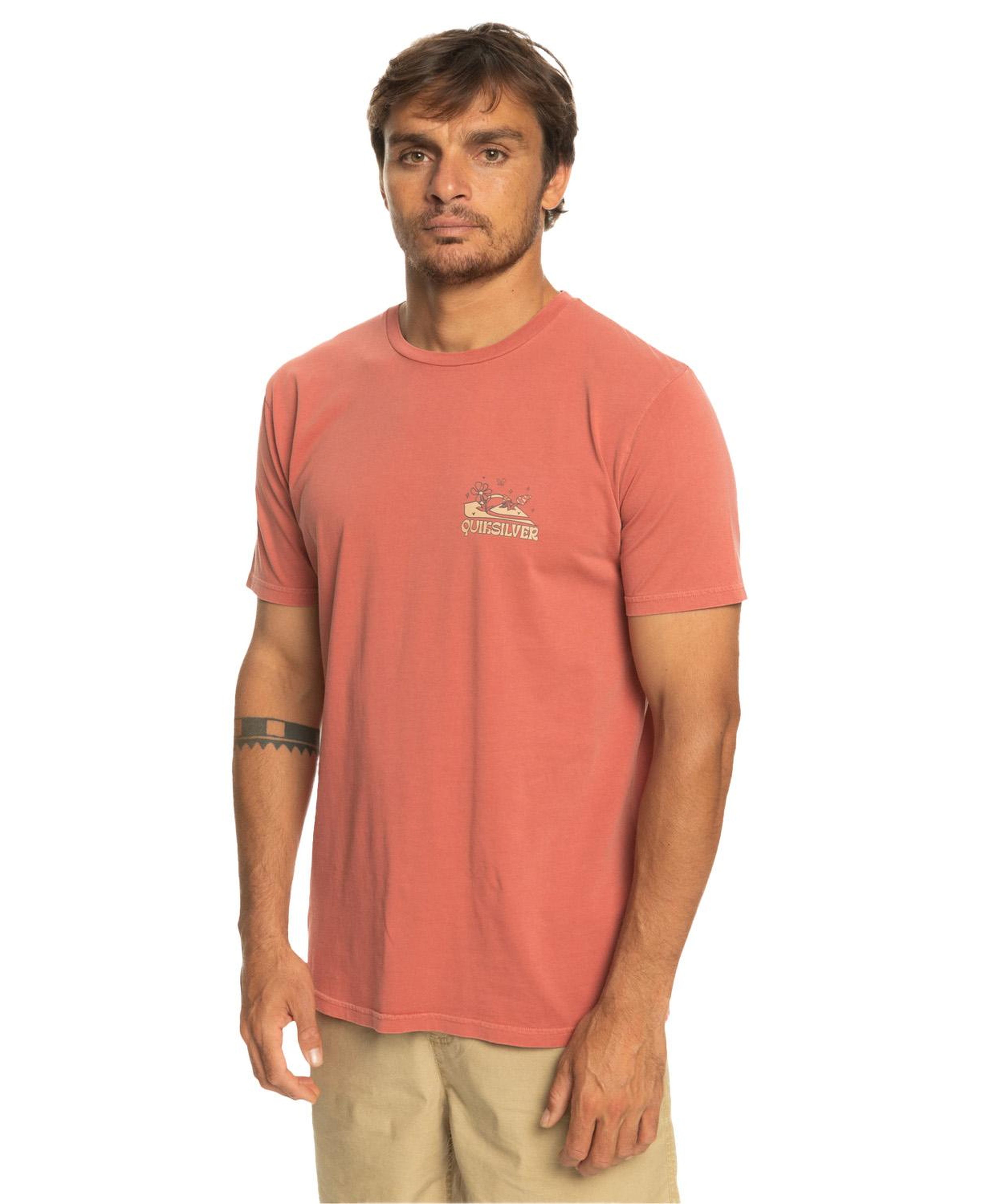 Quiksilver Enjoynotdestroy Erkek Kırmızı Tişört