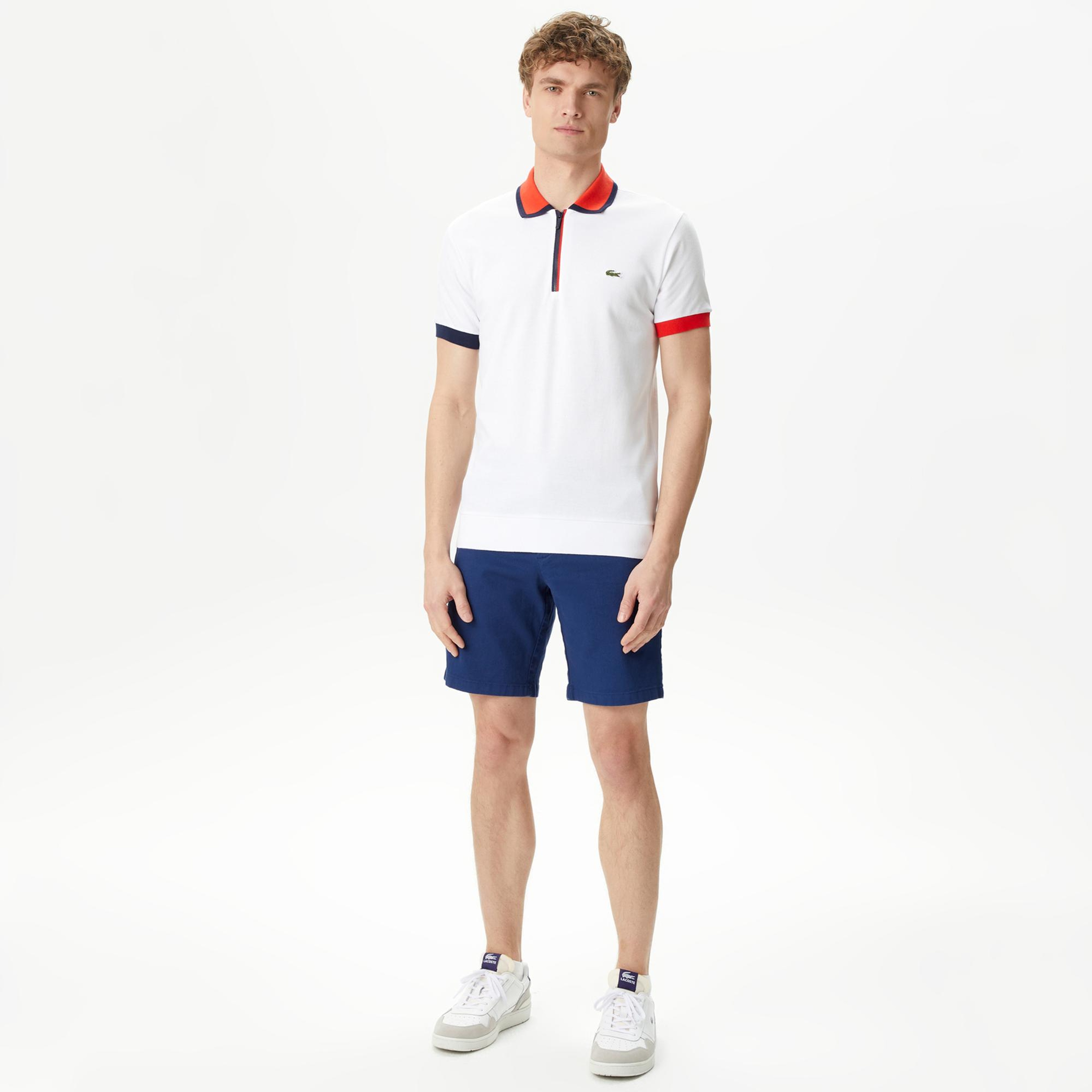 Erkek Regular Fit Beyaz Polo