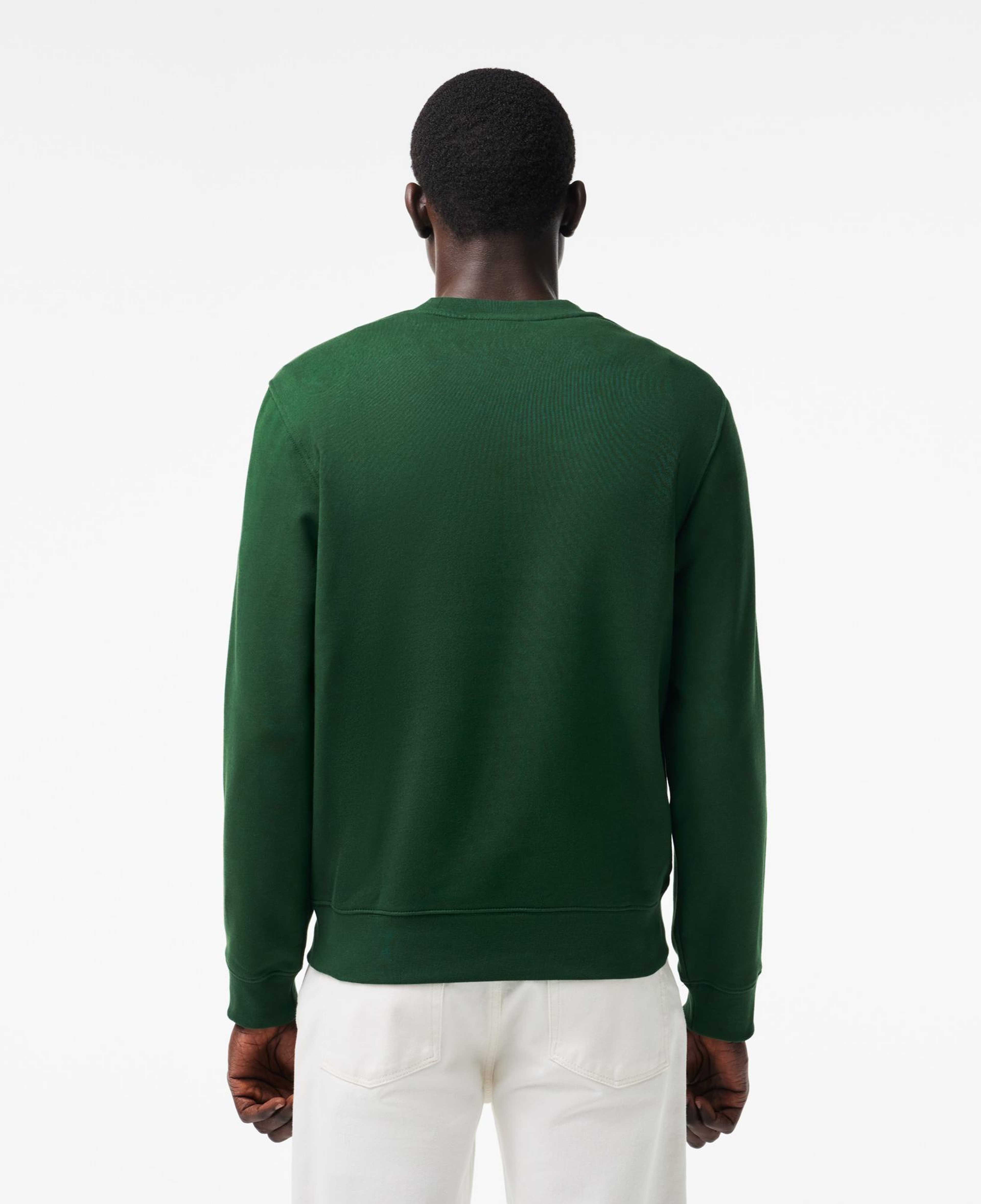 Lacoste Erkek Classic Fit Bisiklet Yaka Baskılı Yeşil Sweatshirt