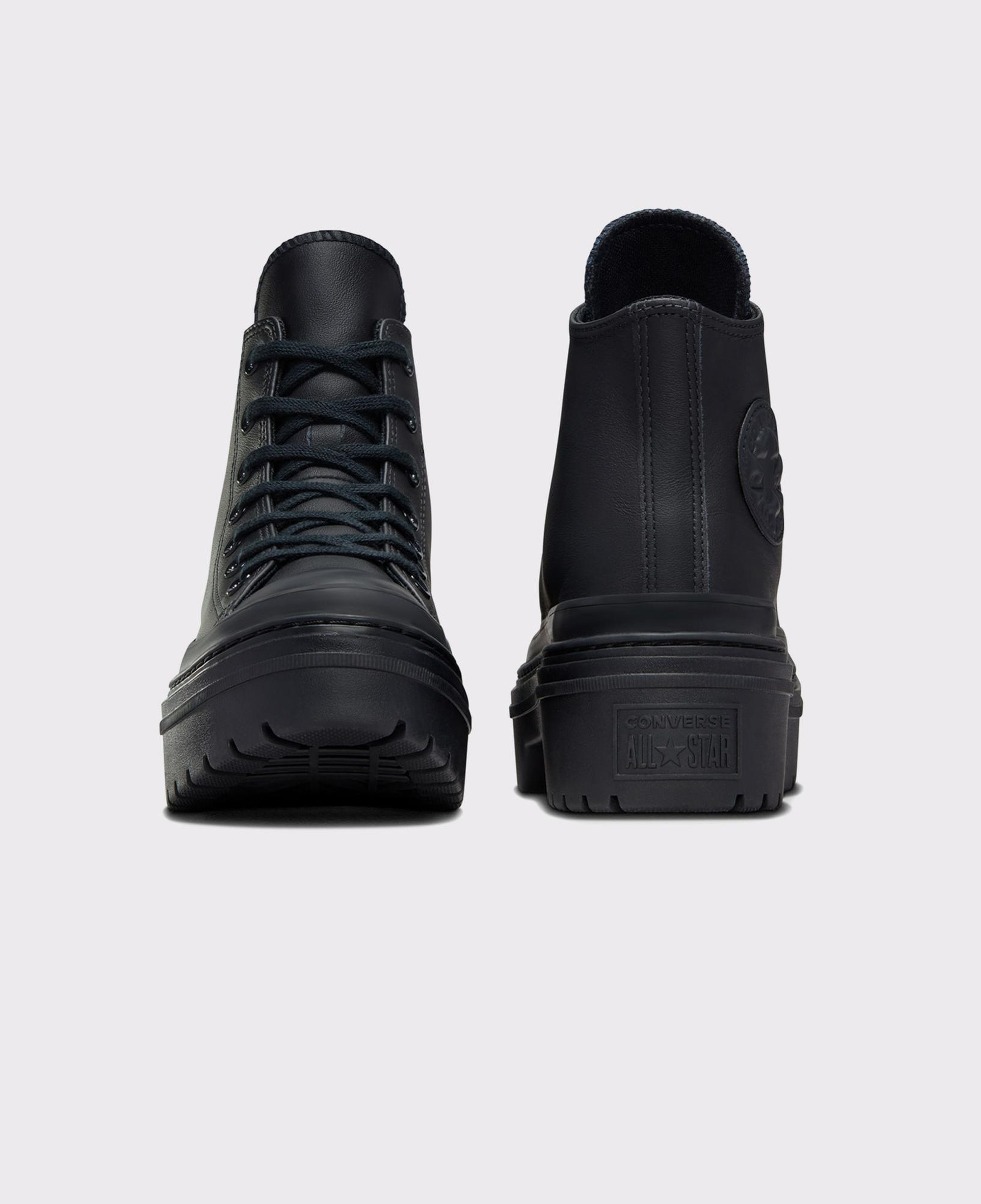 Converse Chuck Taylor All Star Lugged Heel Kadın Siyah Deri Platform Bot