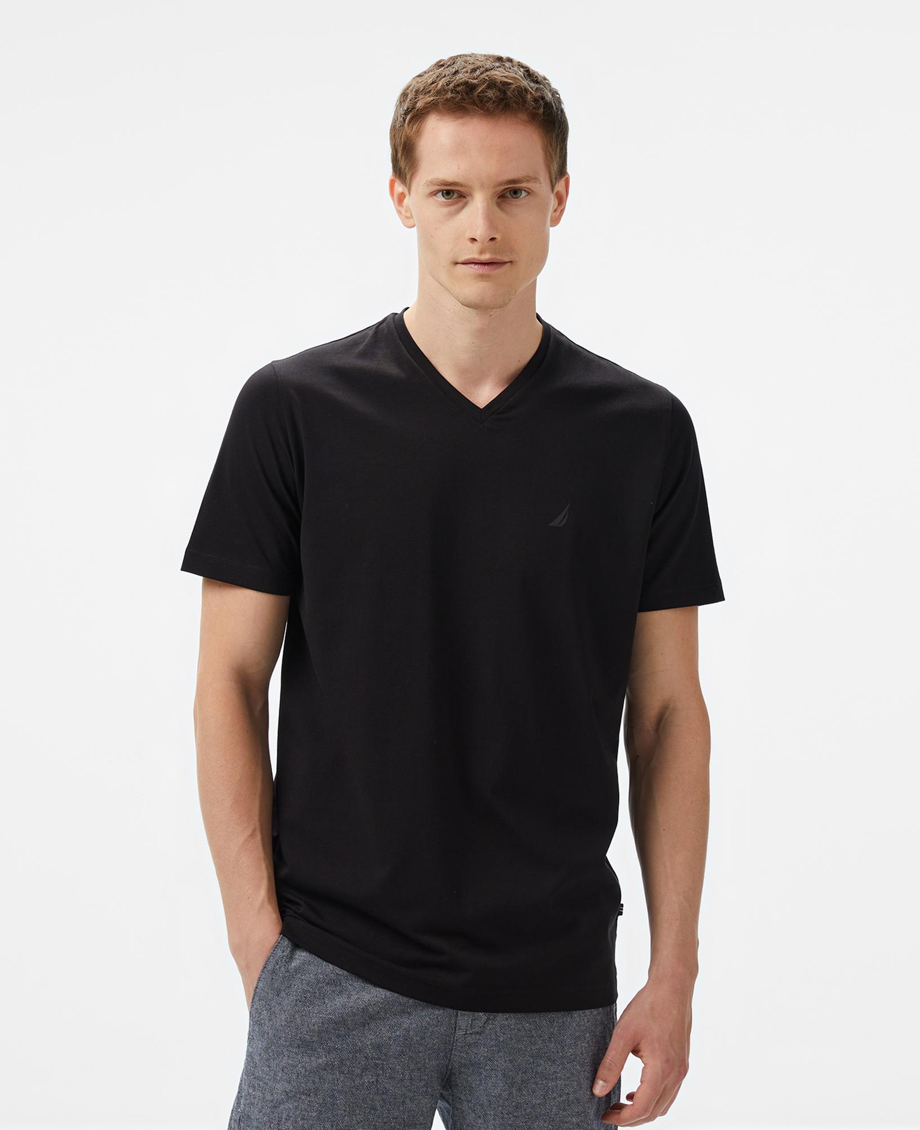 Nautica Erkek Siyah Regular Fit T-Shirt