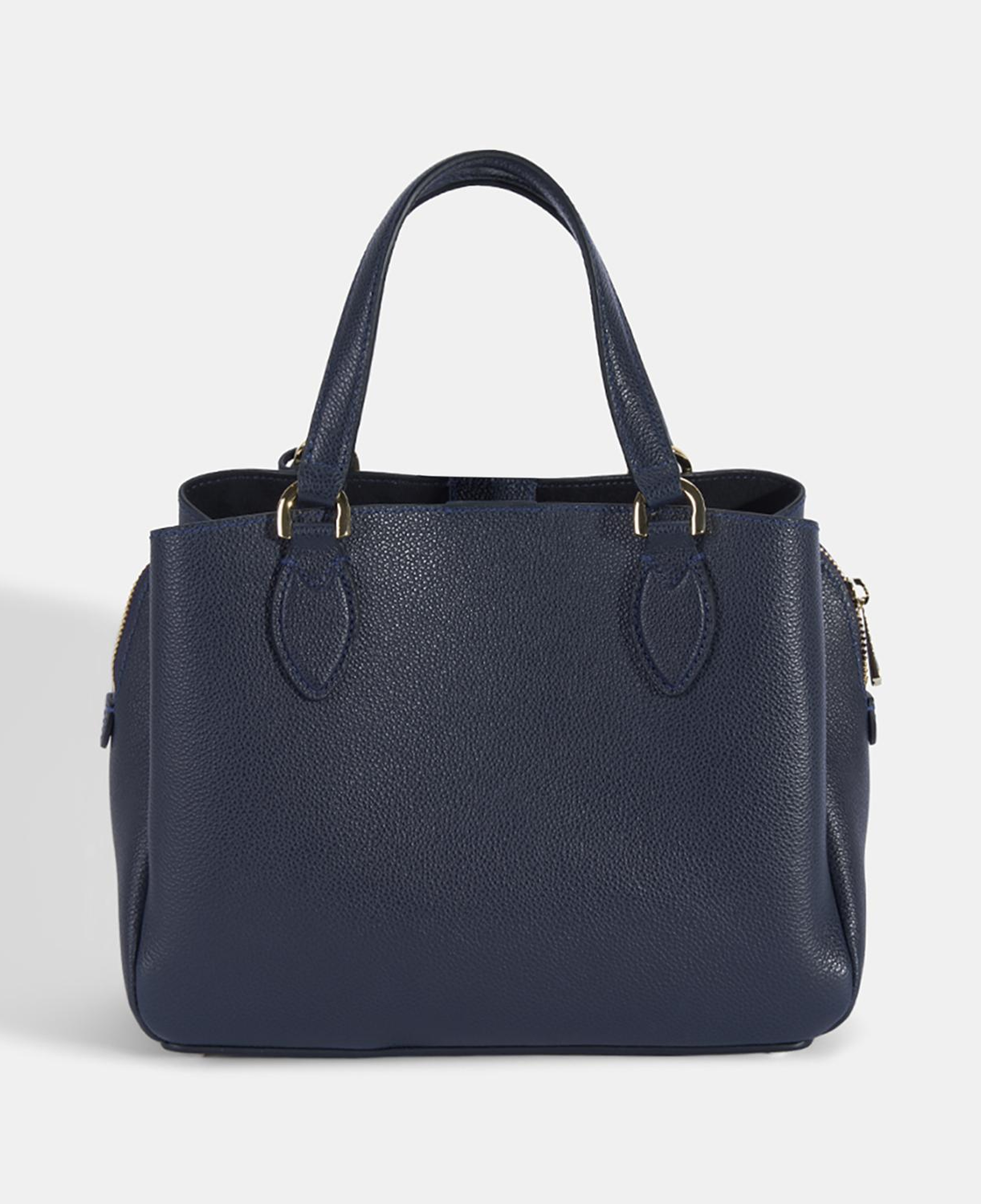 Kadın Lacivert D Logolu Deri El Çantası