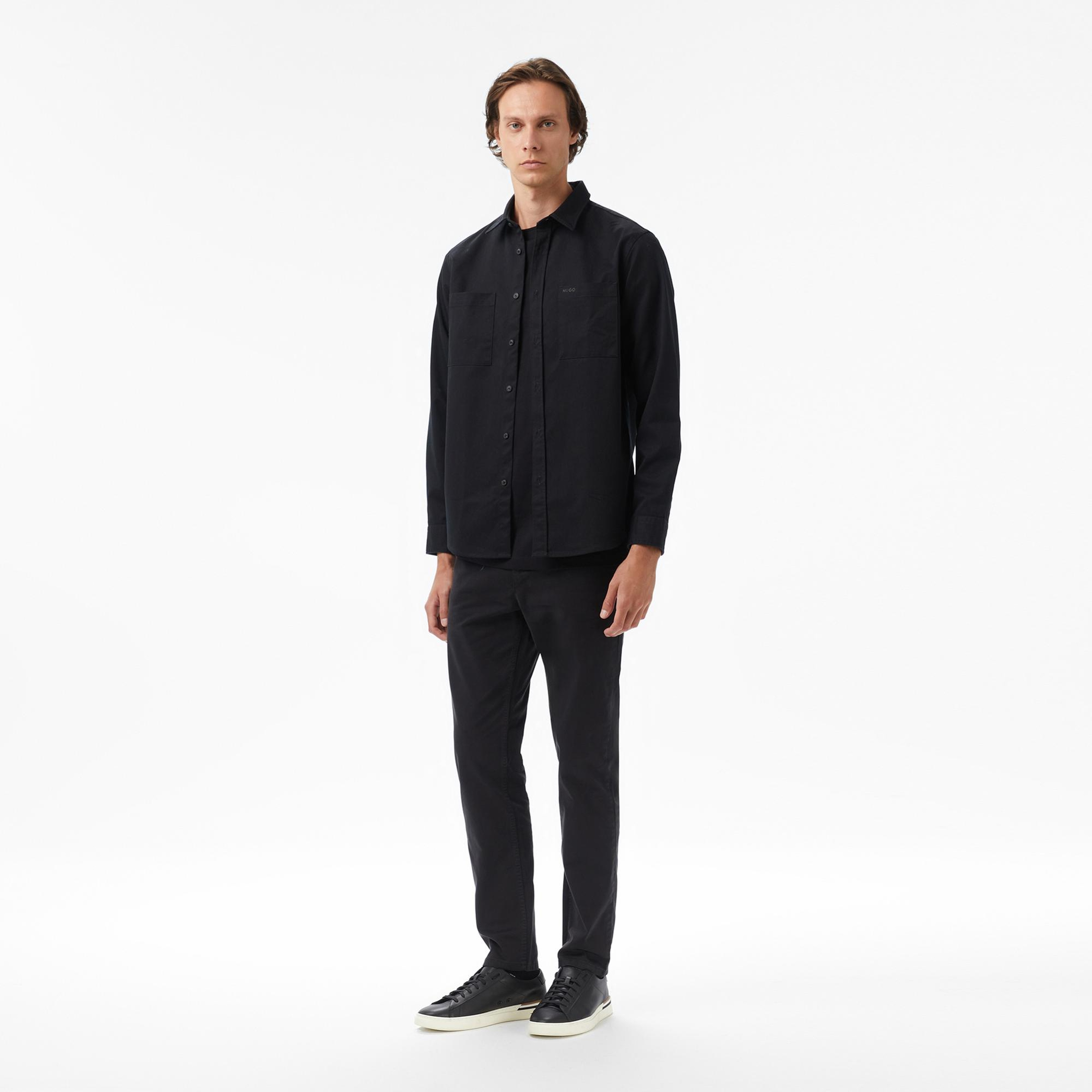 Hugo Egrin Erkek Siyah Gömlek