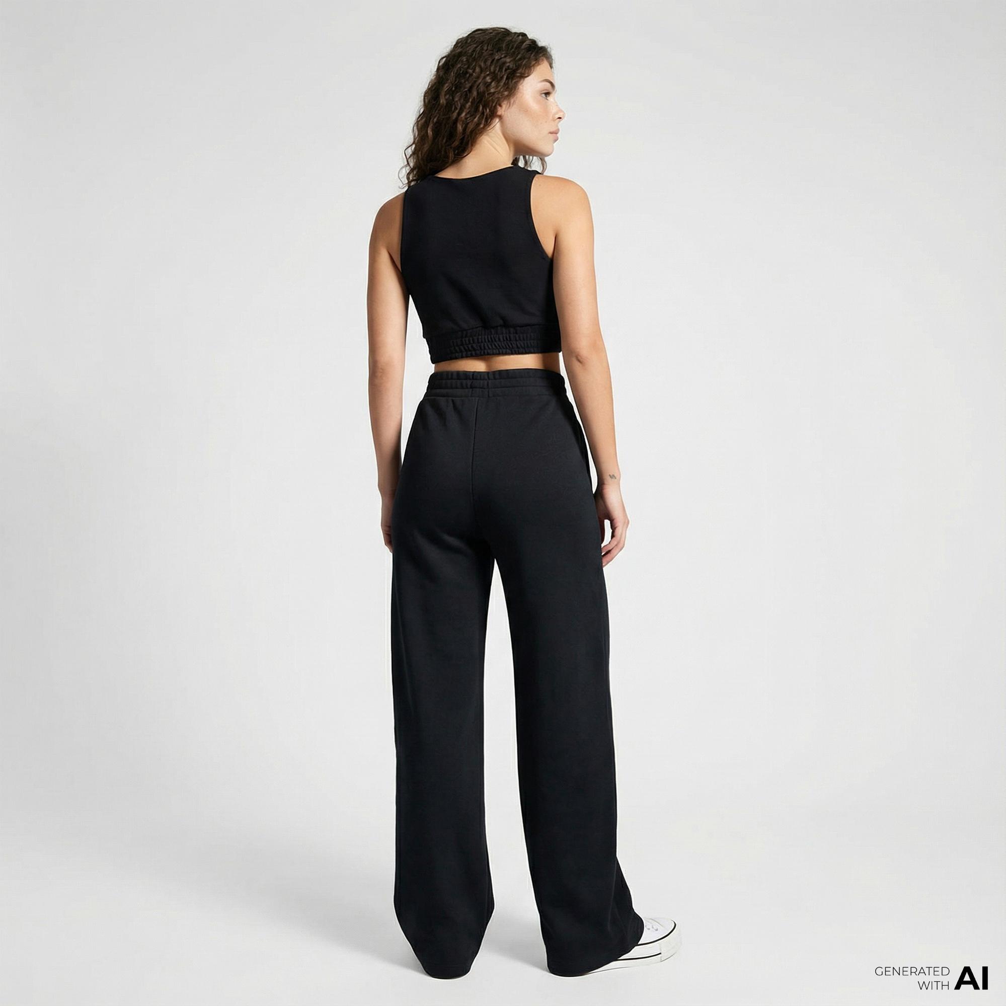 Converse Kadın Siyah Eşofman Altı