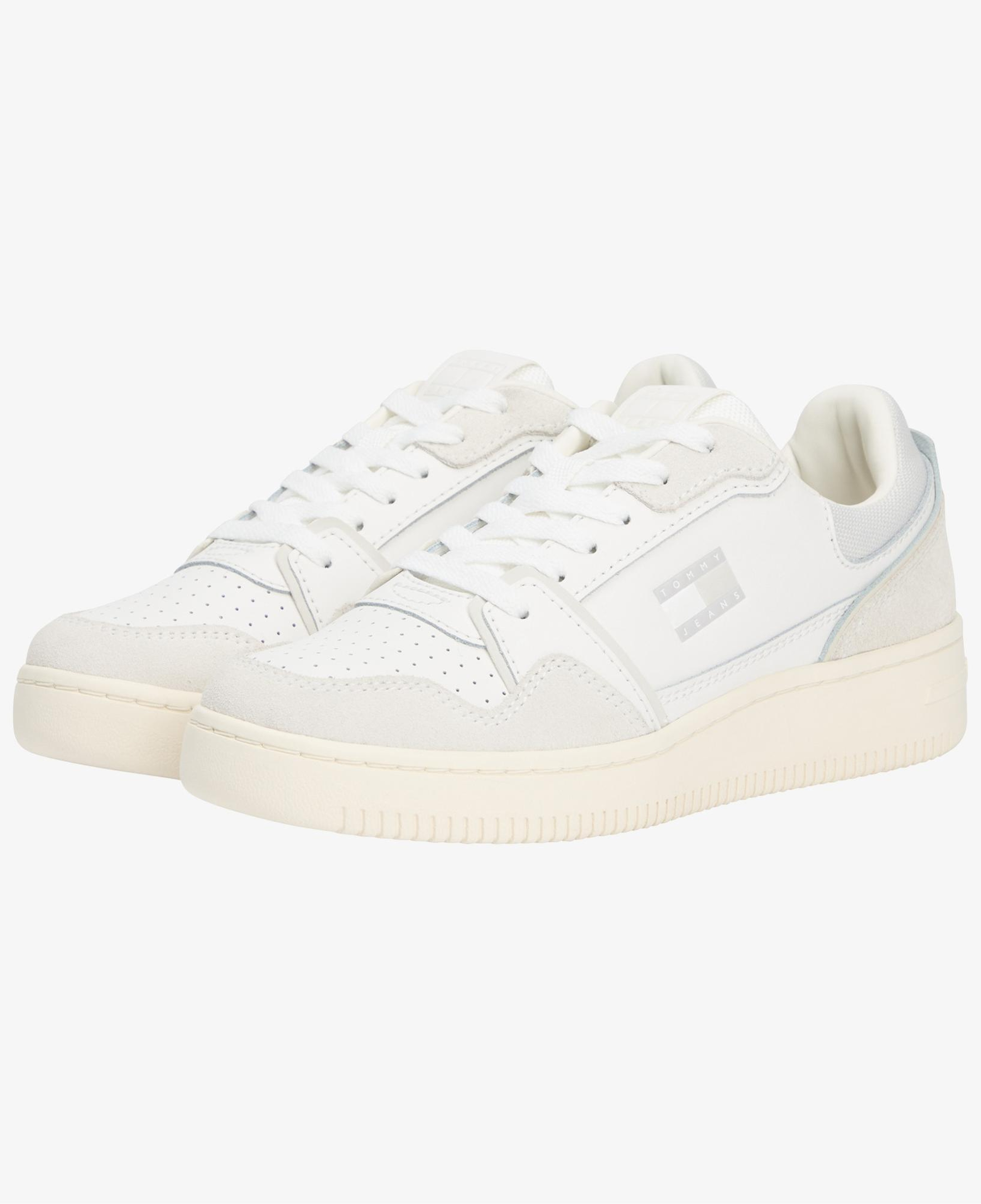 Tommy Jeans Retro Basket Kadın Beyaz Spor Ayakkabı