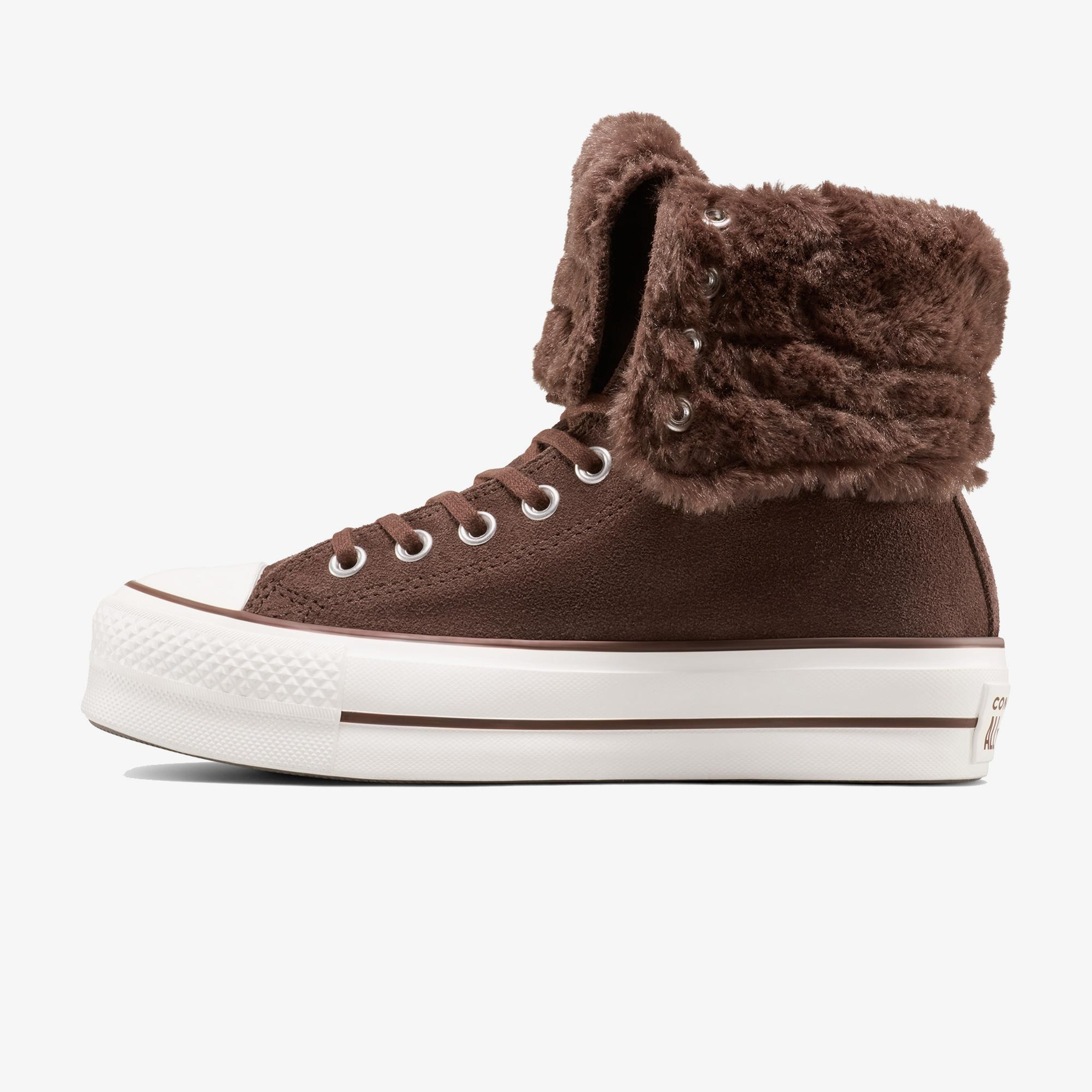 Converse Chuck Taylor All Star Fold Over Lift Kadın Kahverengi Sneaker