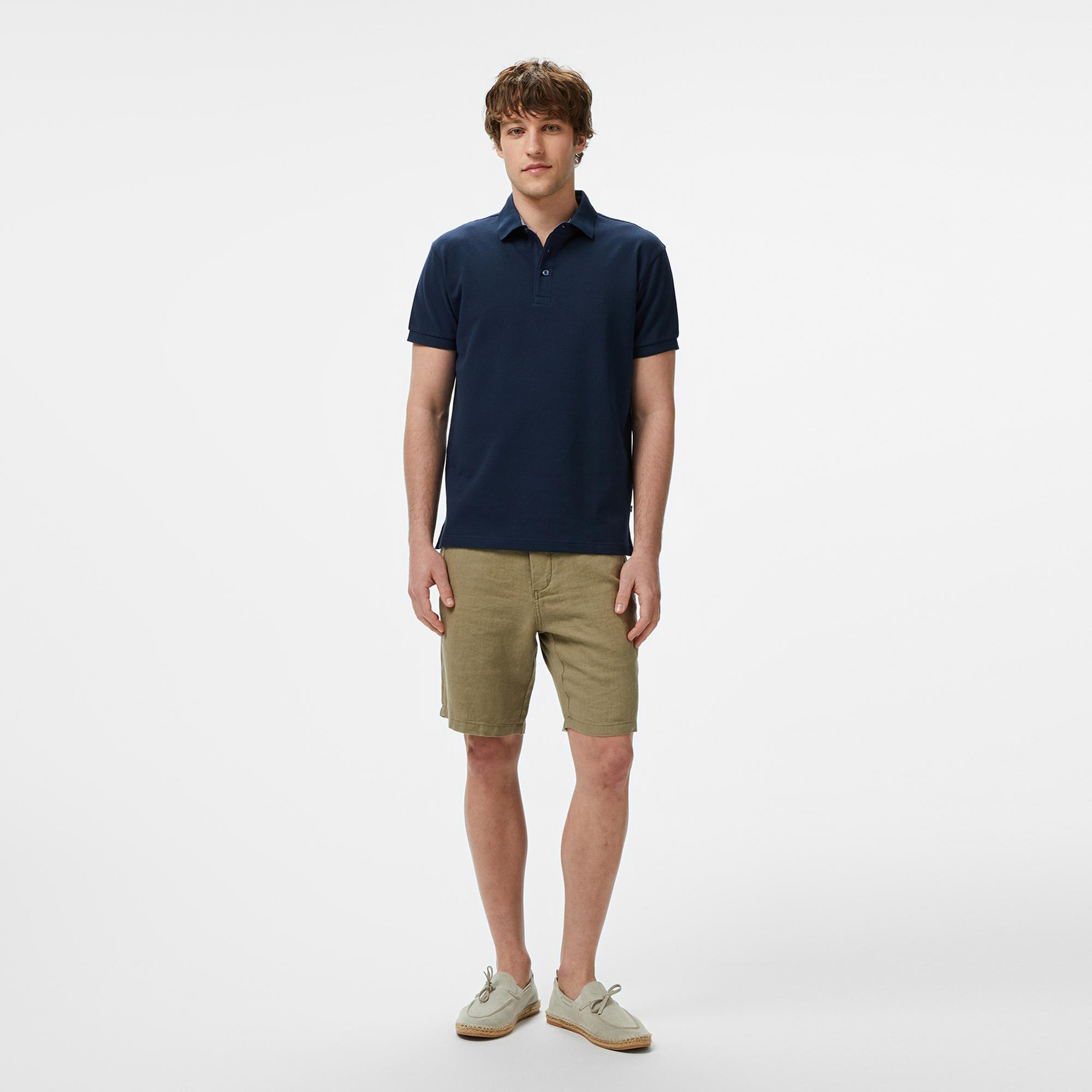Nautica Erkek Lacivert Classic Fit Polo Yaka T-Shirt
