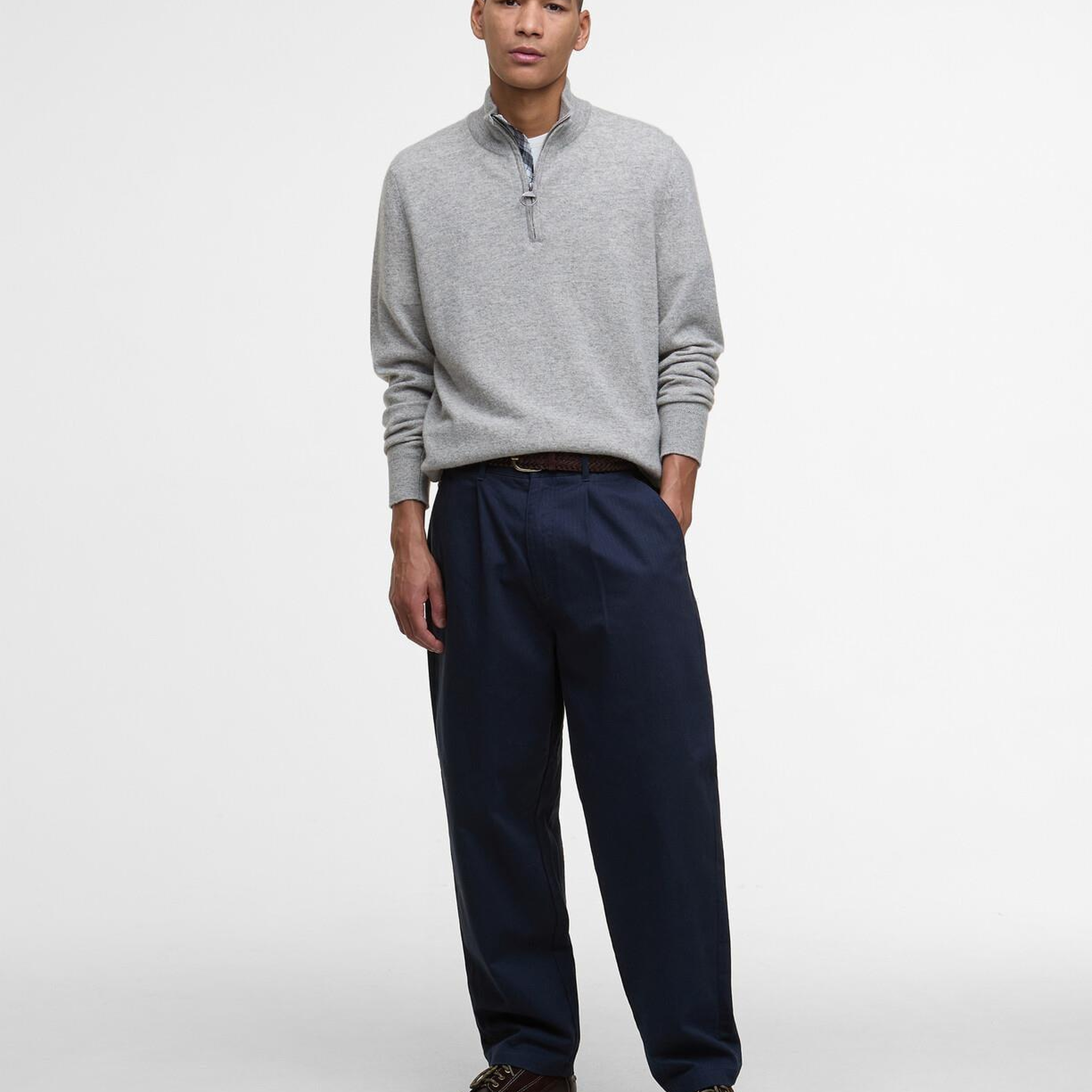 Barbour Waterbury Half Zip Kazak