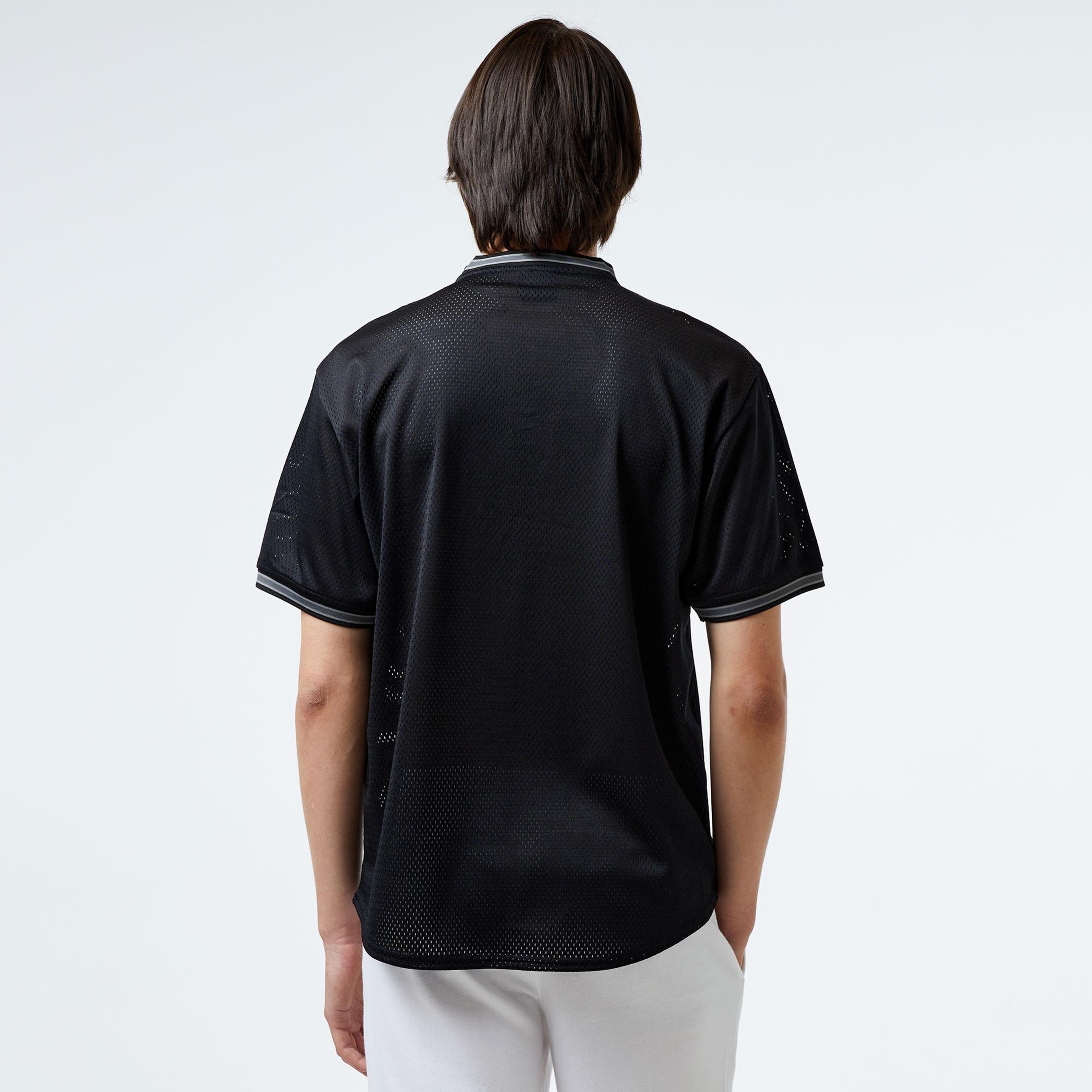 HUF Halftime Henley S/S Jersey Erkek Siyah Gömlek