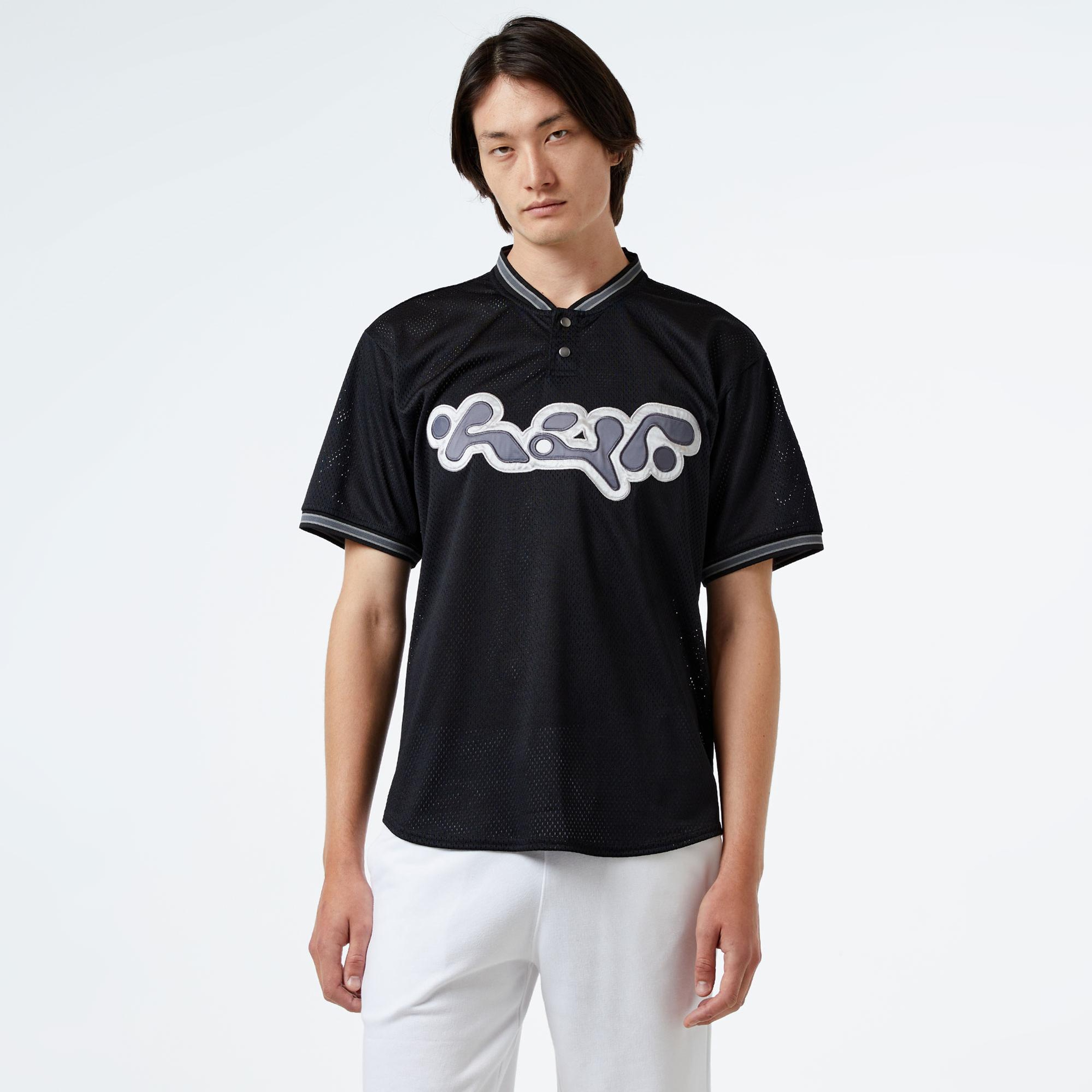 HUF Halftime Henley S/S Jersey Erkek Siyah Gömlek