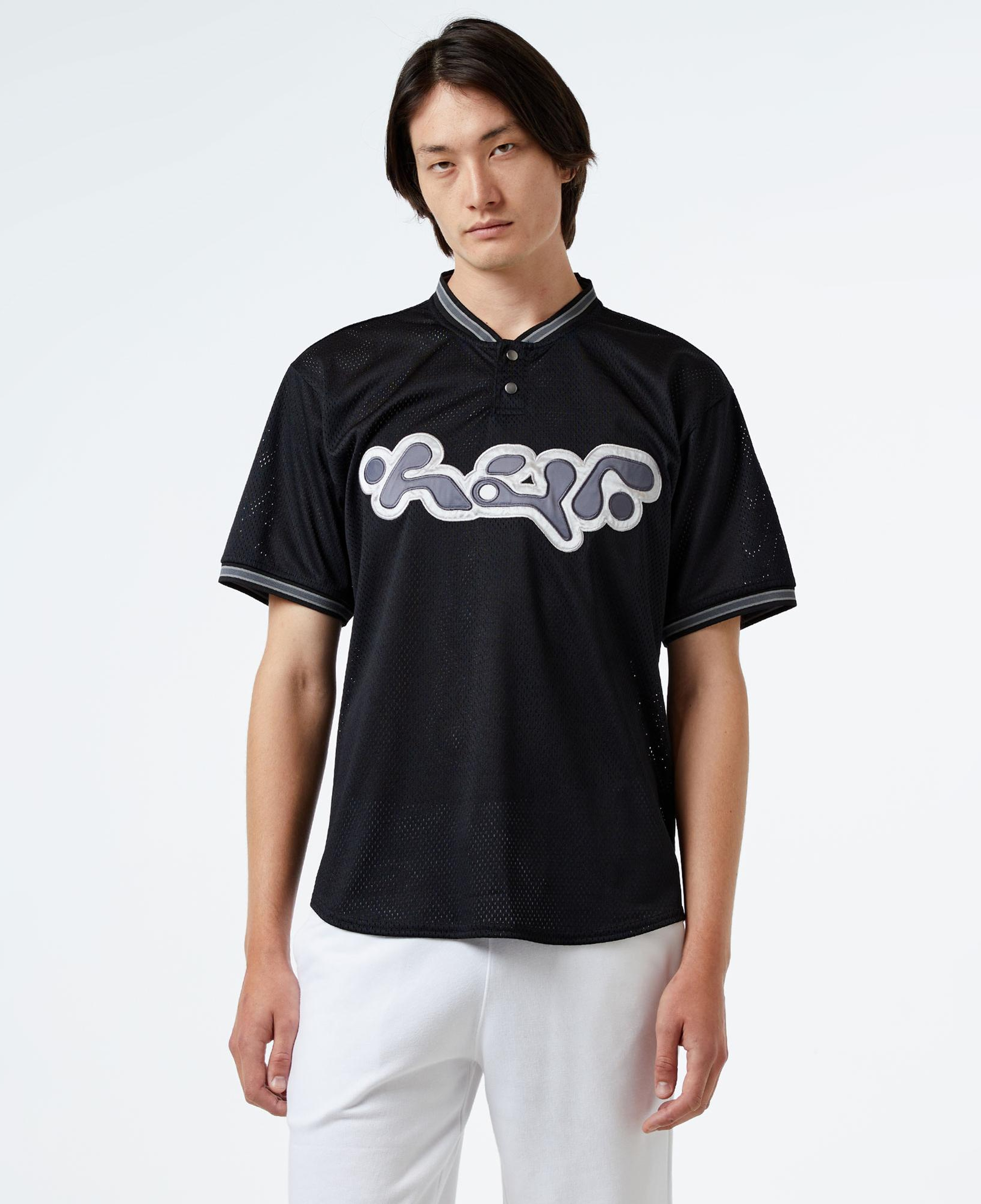 HUF Halftime Henley S/S Jersey Erkek Siyah Gömlek