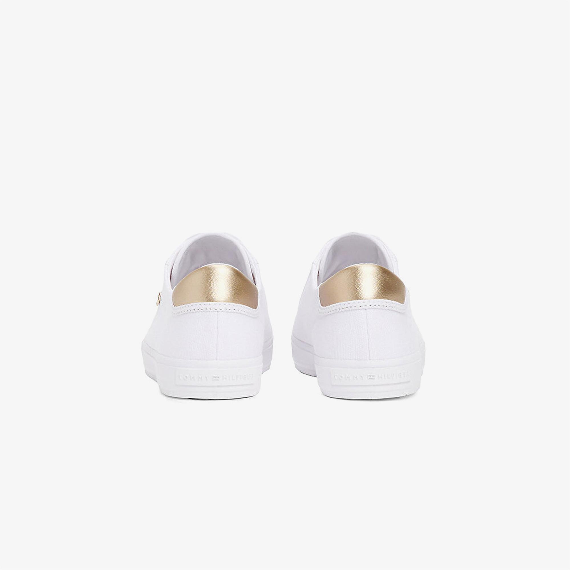 Tommy Hilfiger Vulc Lace Up Kadın Beyaz Sneaker