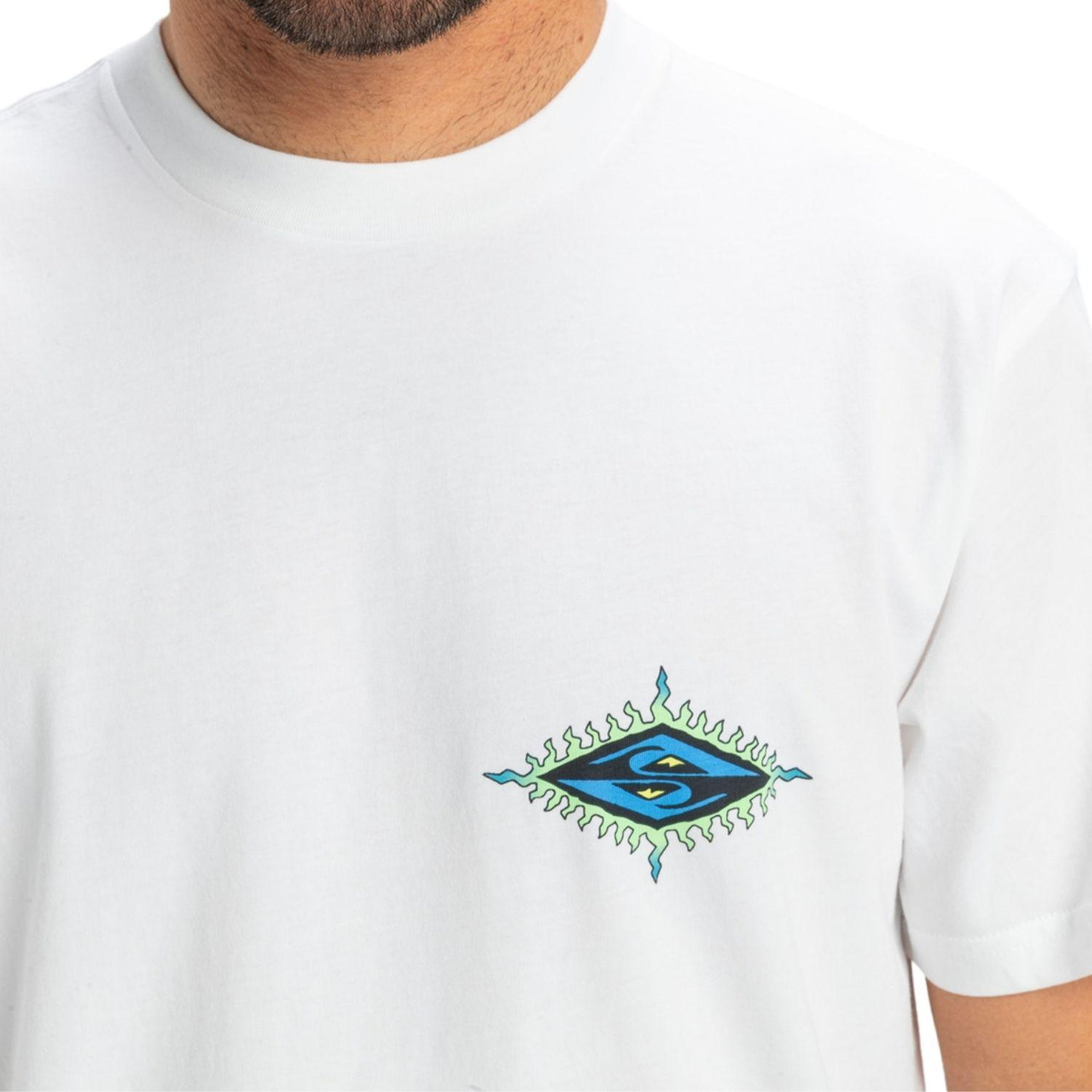 Quiksilver Ev Beach Blast Erkek Beyaz Tişört