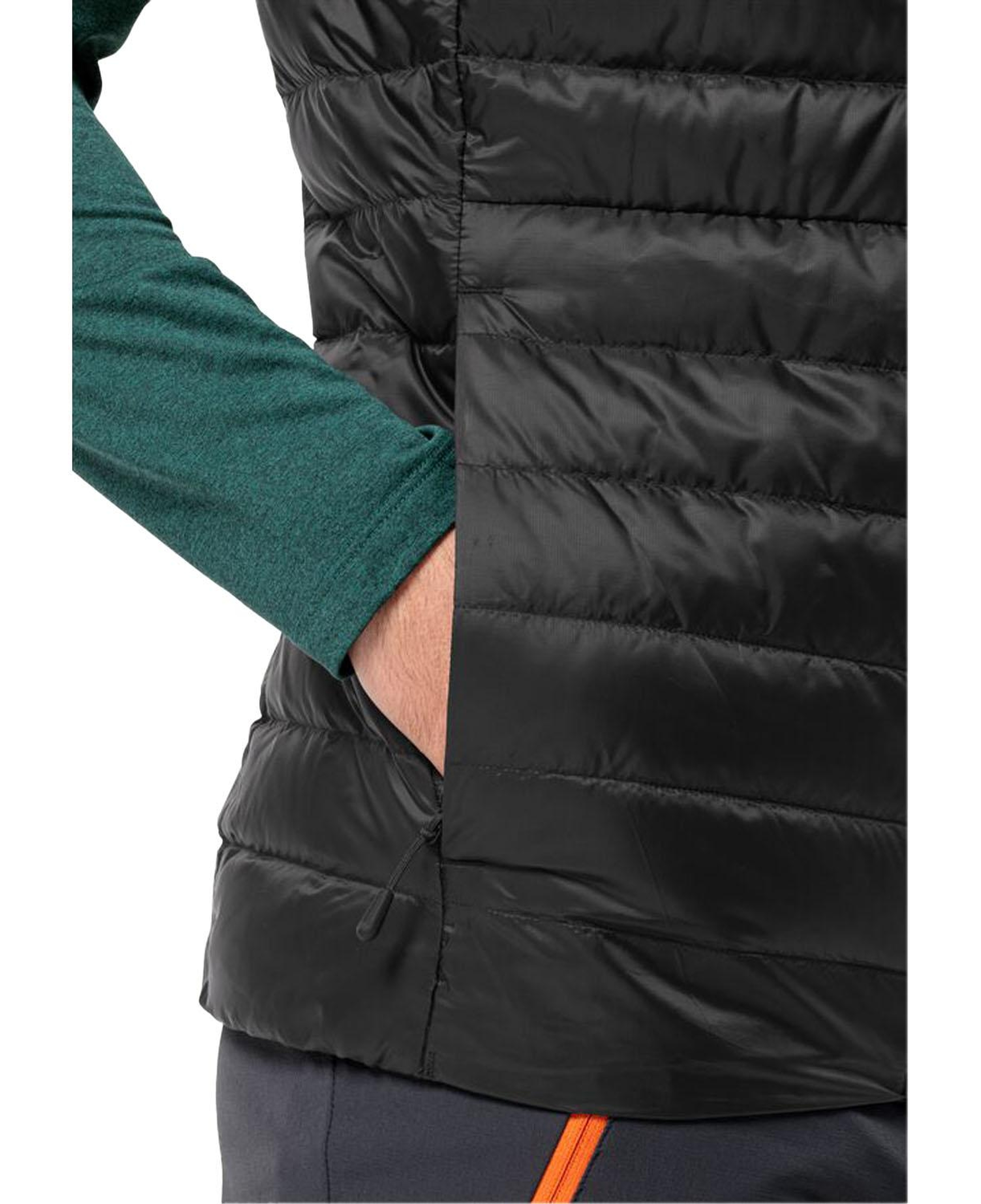 Jack Wolfskin Pilvi Down Vest Erkek Siyah Yelek