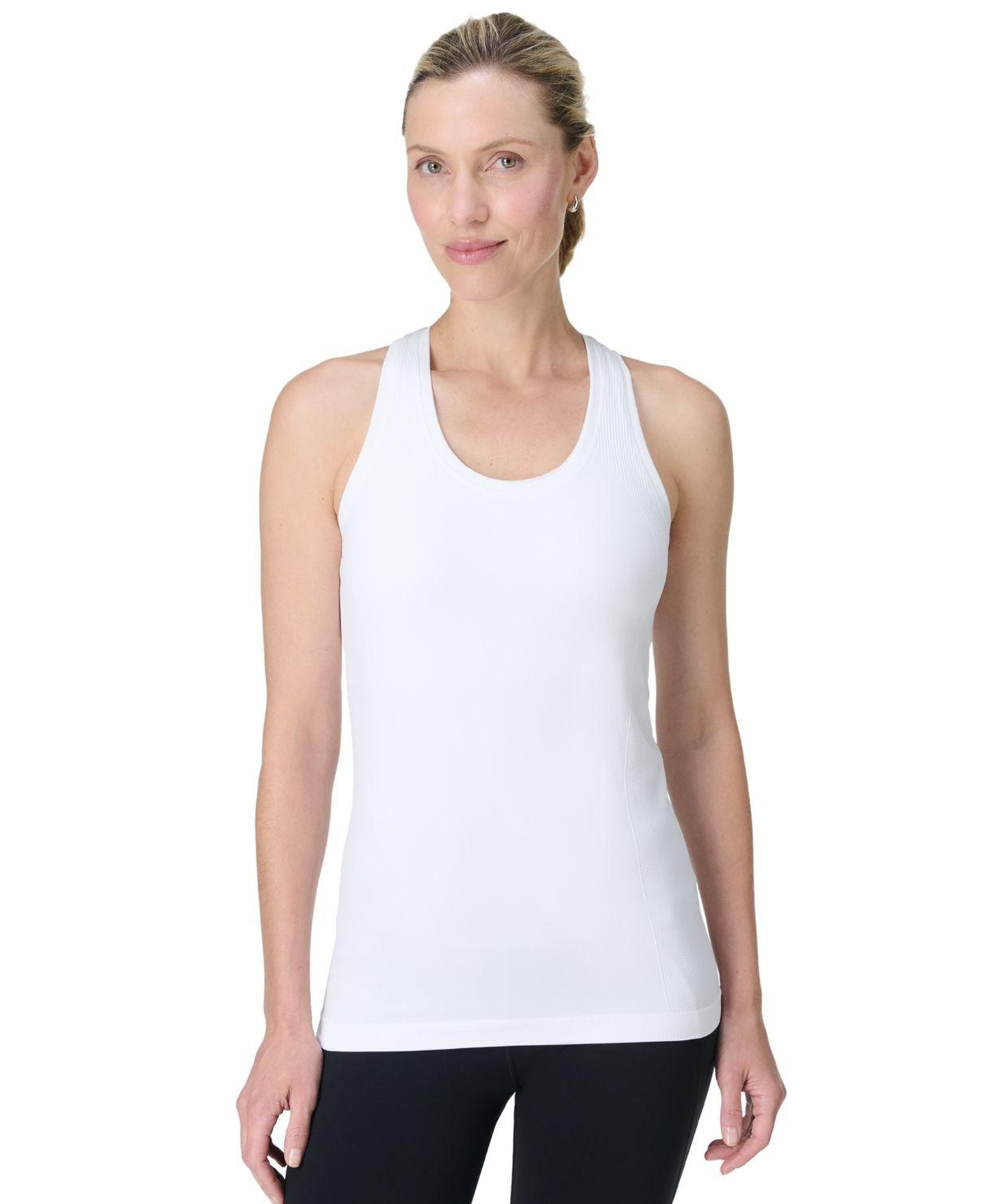 Sweaty Betty Athlete Seamless Workout Tank Kadın Beyaz Fitness Tişört