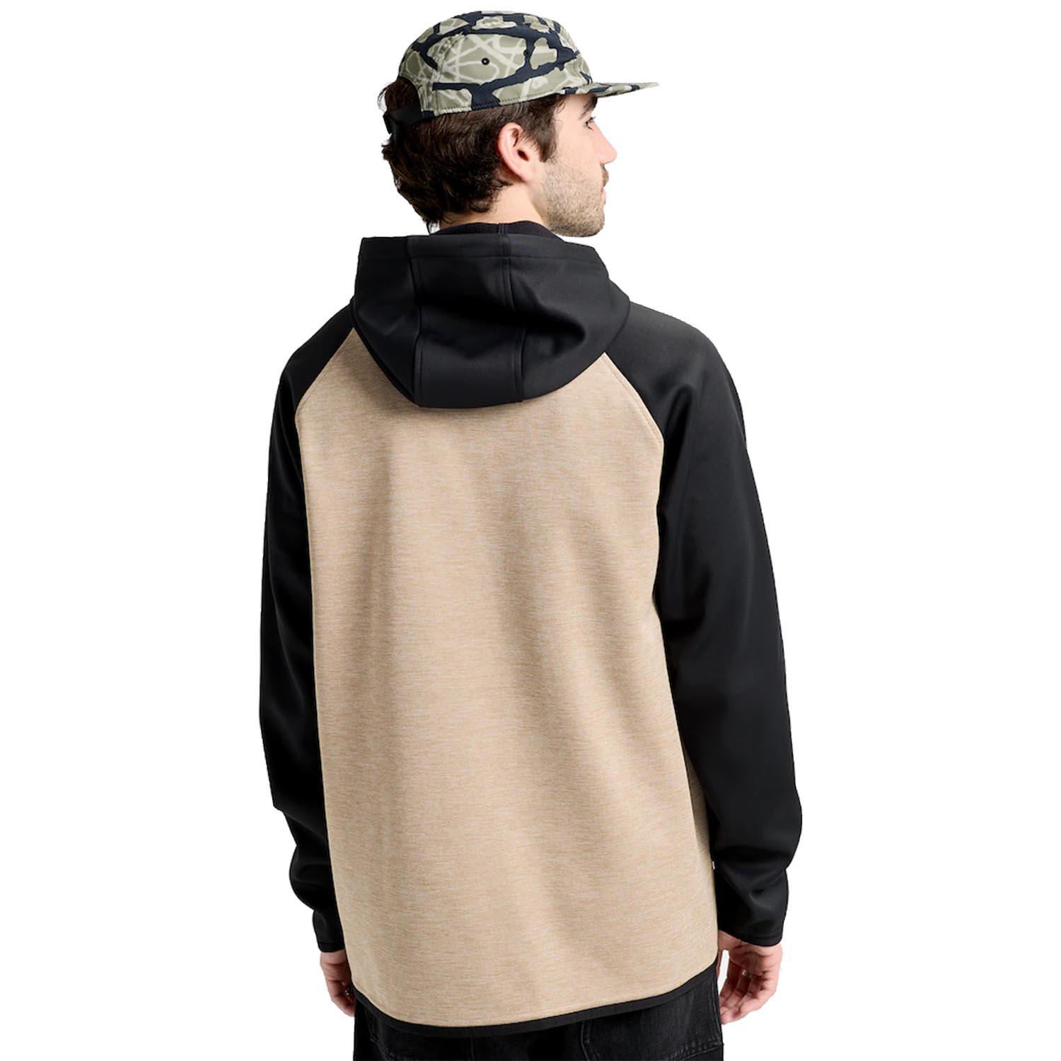 Burton Crown Weatherproof Pullover Fleece Erkek Bej Sweatshirt