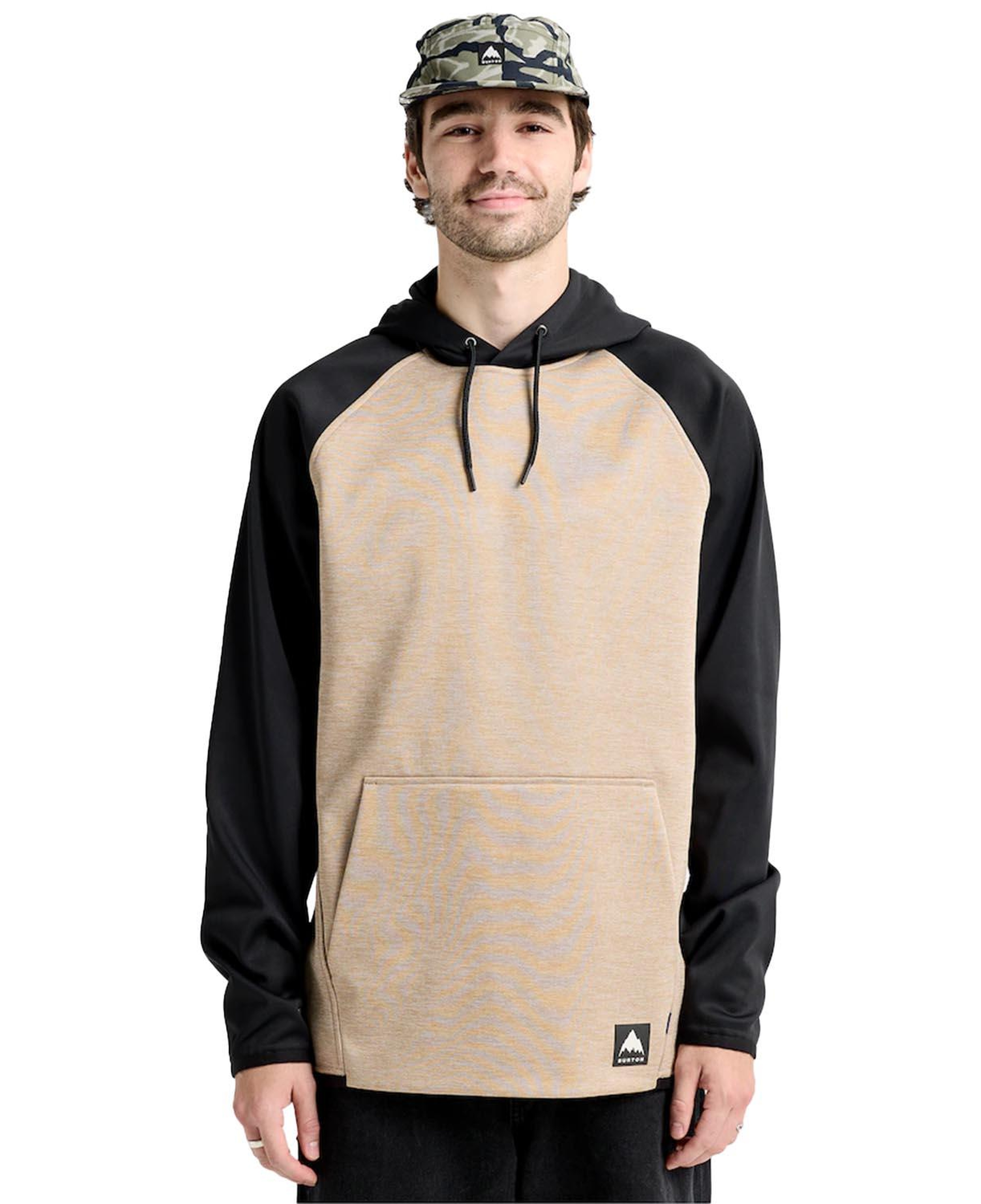Burton Crown Weatherproof Pullover Fleece Erkek Bej Sweatshirt
