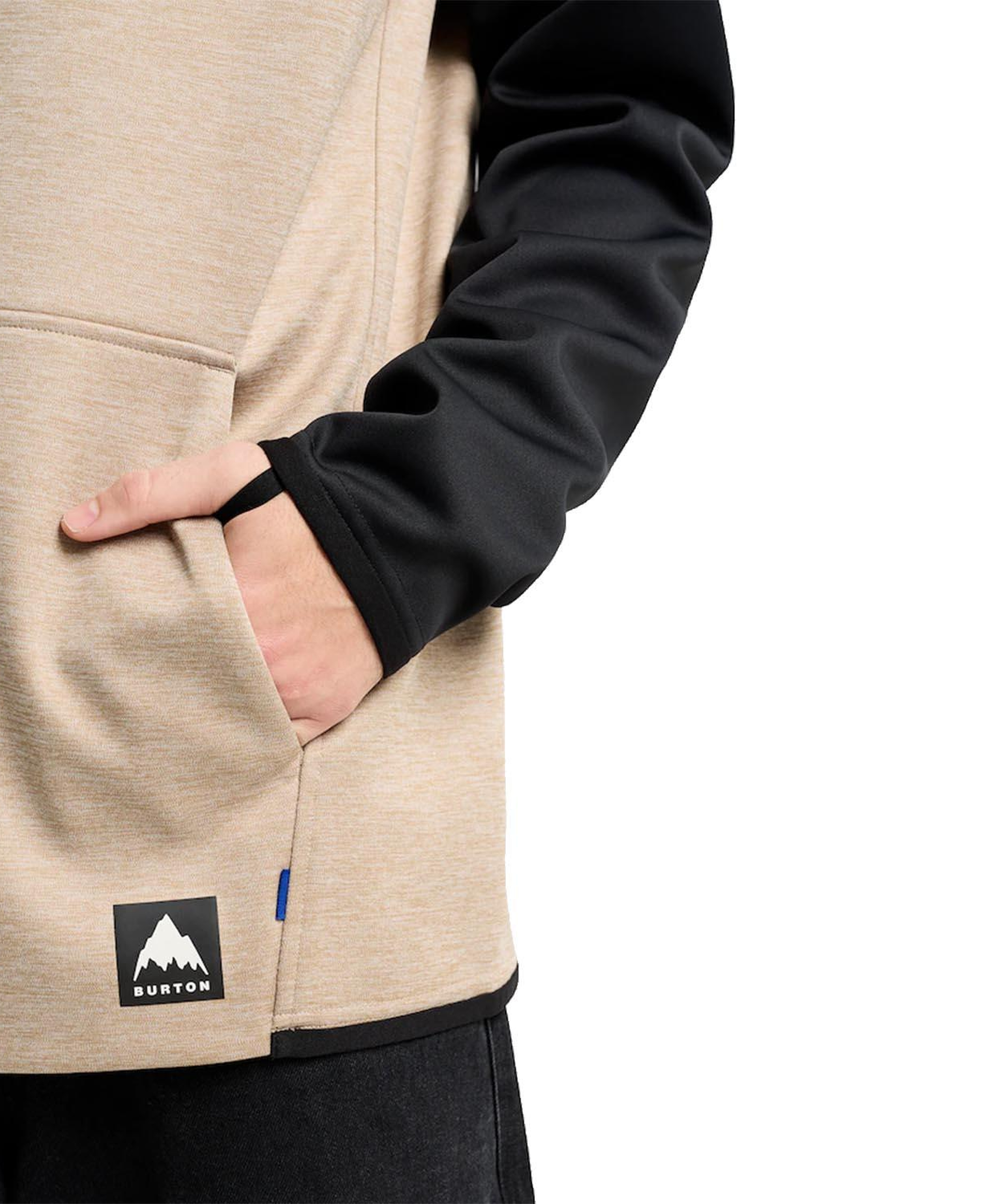 Burton Crown Weatherproof Pullover Fleece Erkek Bej Sweatshirt