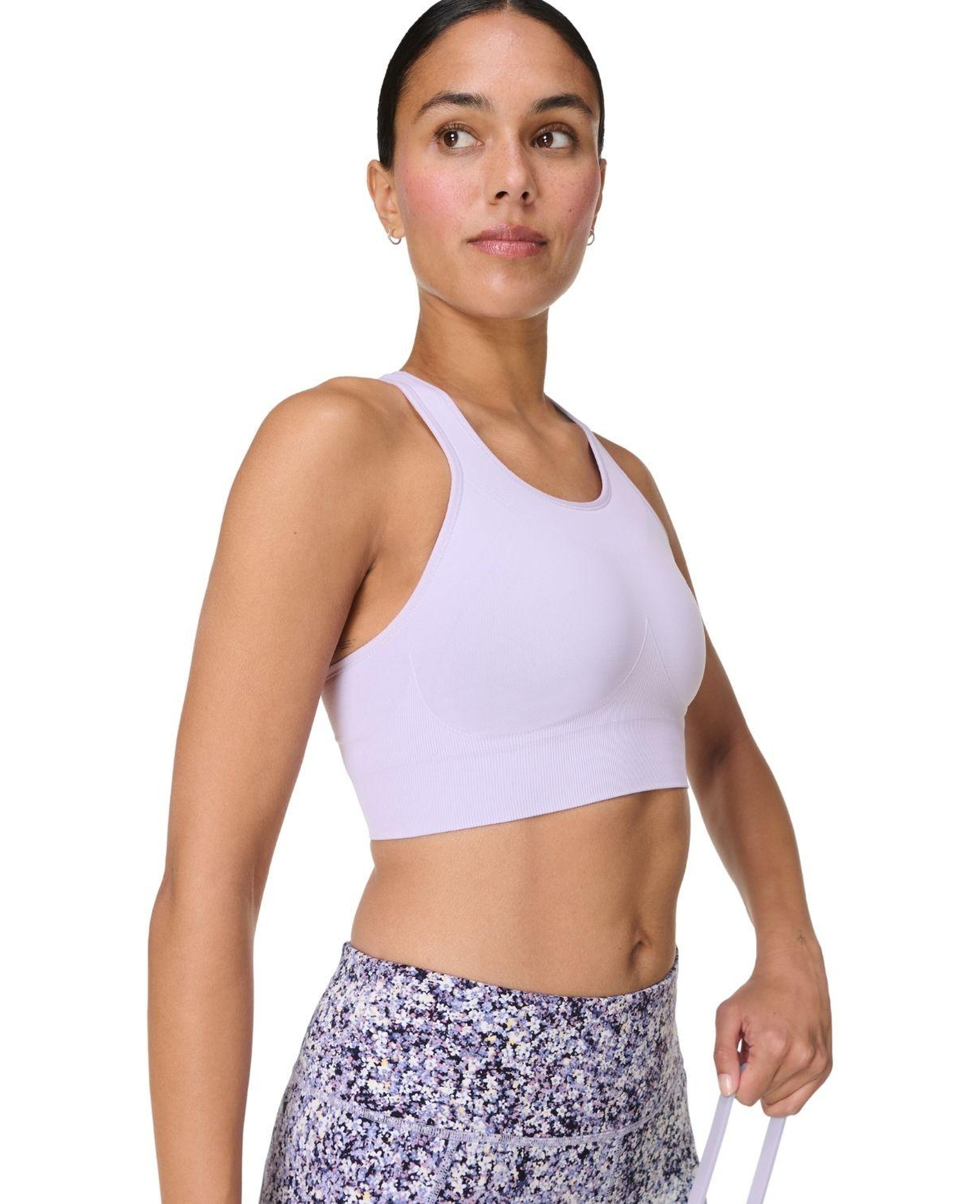 Sweaty Betty Stamina Seamless Sports Kadın Mavi Fitness Bra
