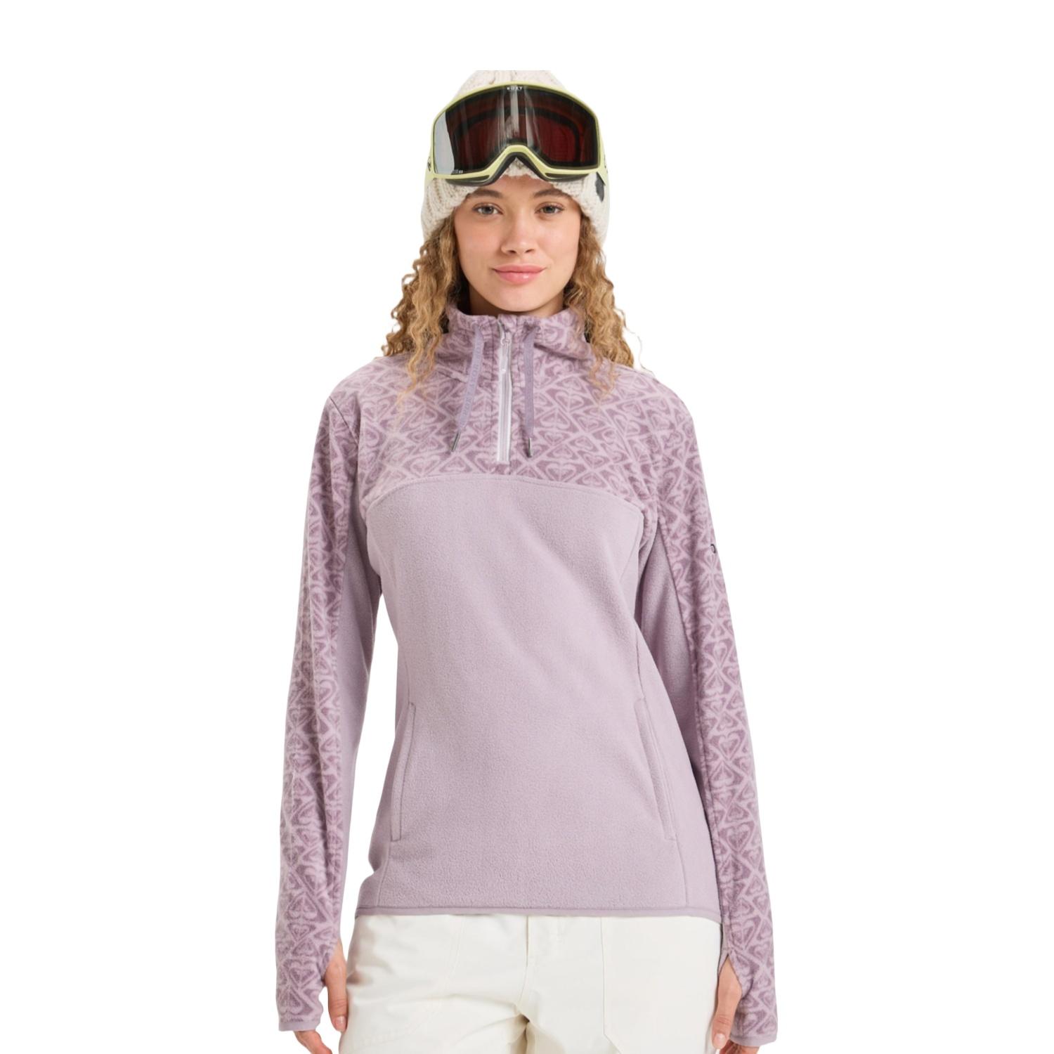 Roxy Sayna Half Zip Kadın Mor Polar