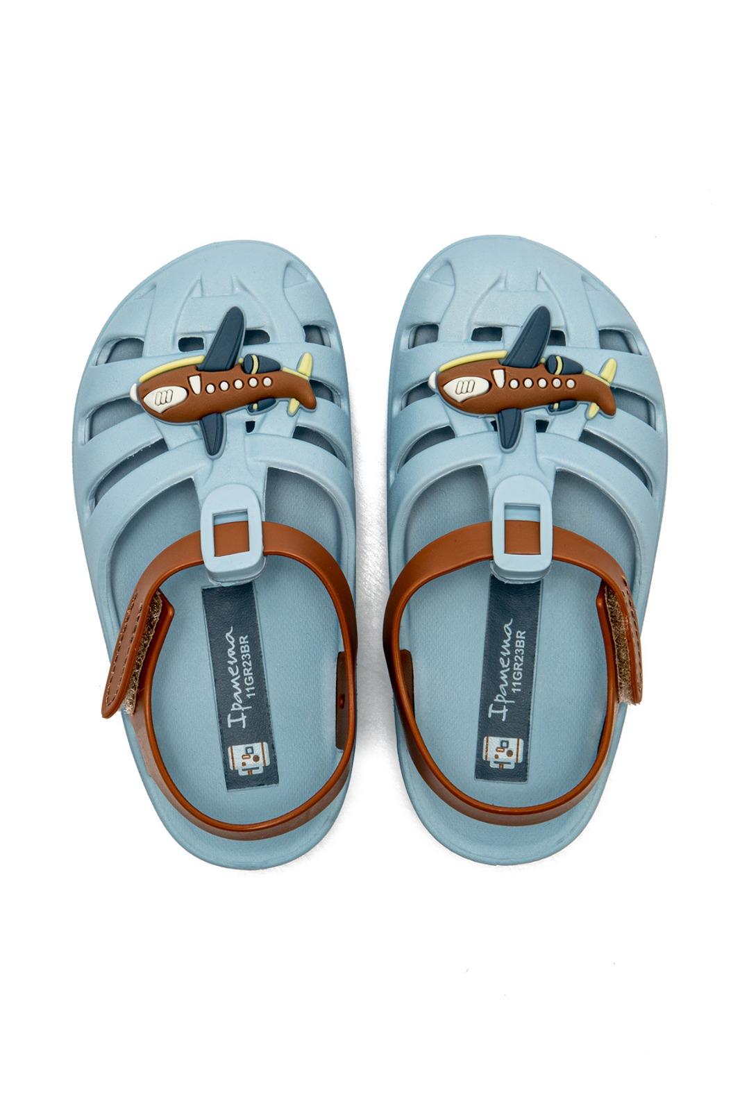 Summer Çocuk Sandalet Açık Mavi-Kahve 19/29