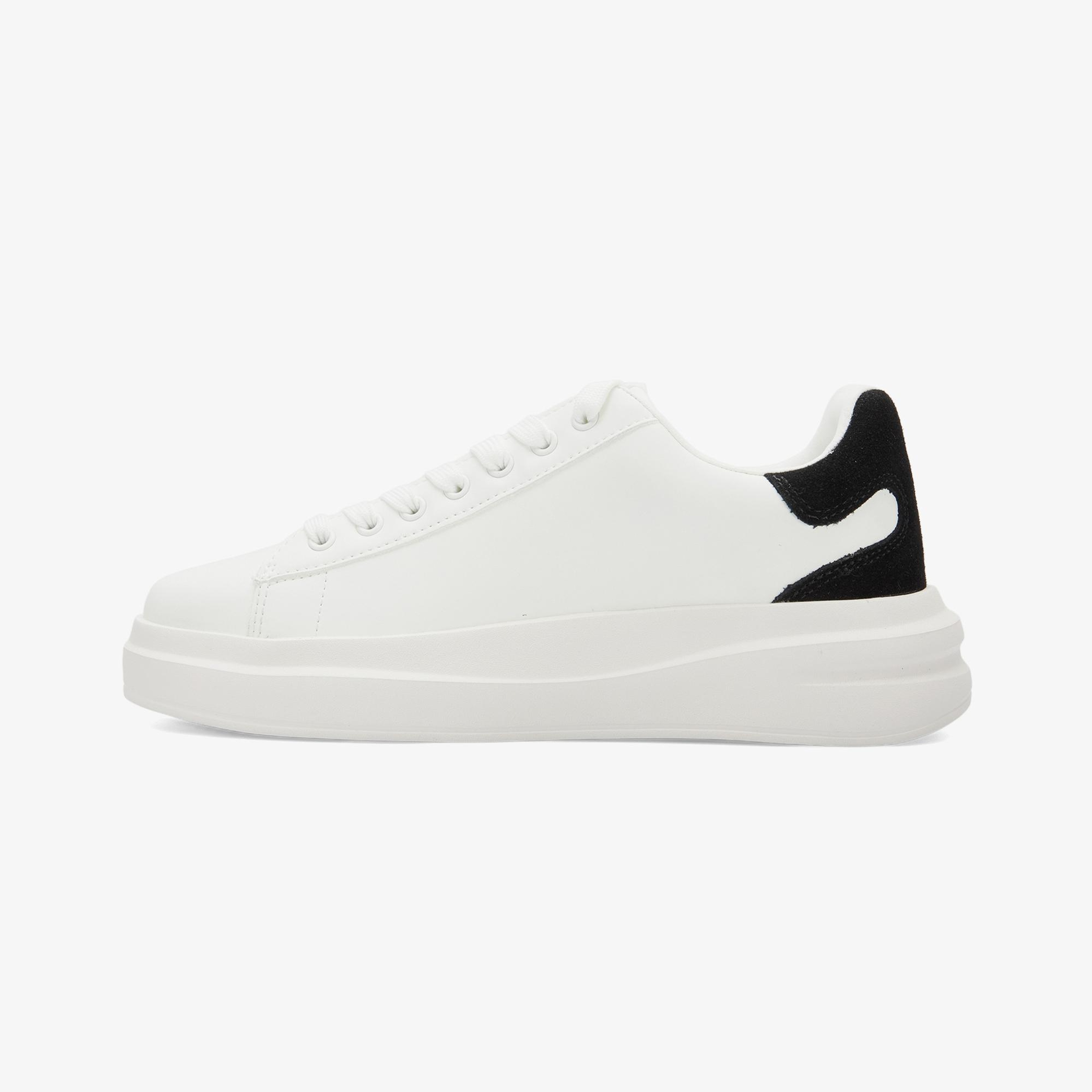 Guess Elbina Deri Kadın Beyaz Sneaker
