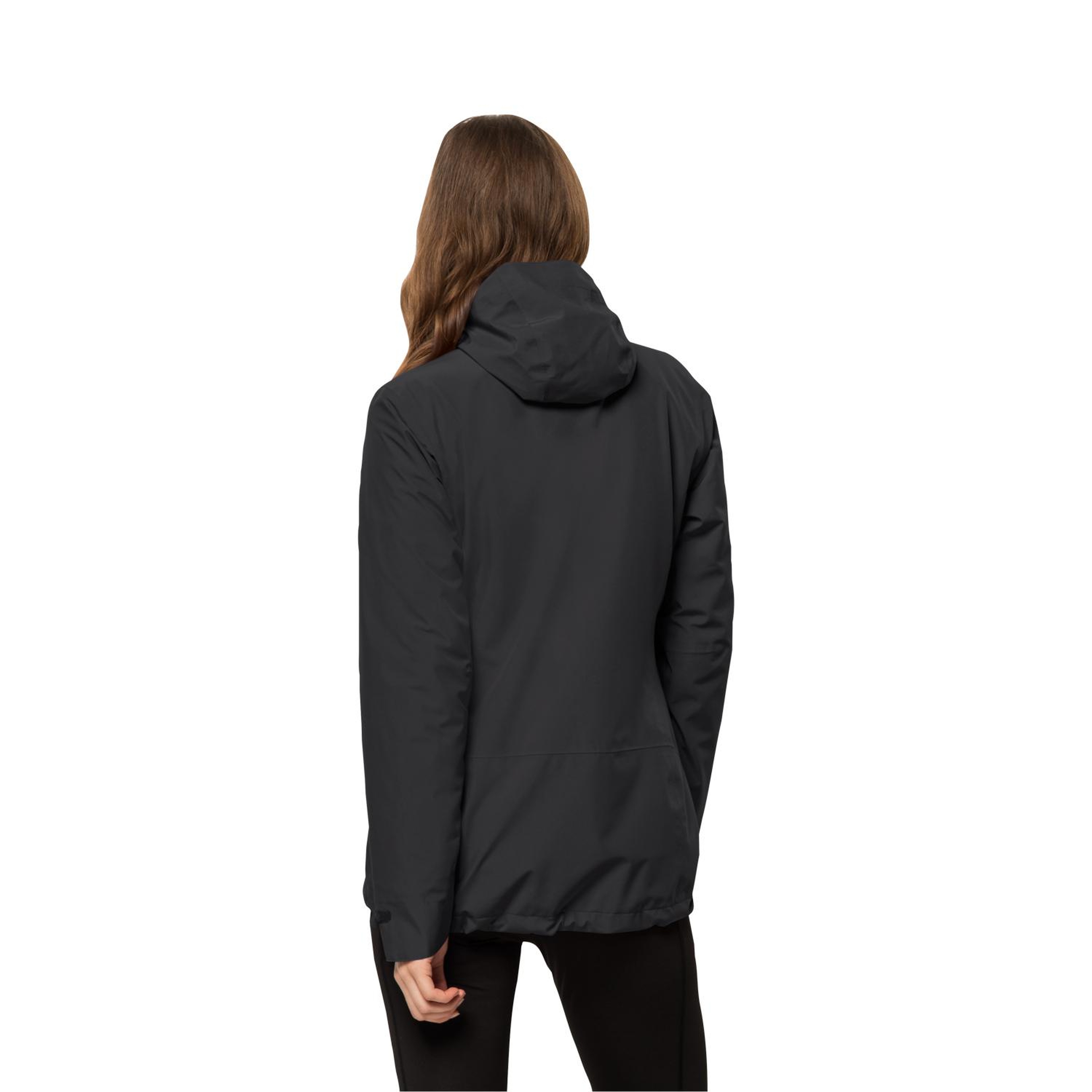Jack Wolfskin Moonrise 3in1 Kadın Siyah Outdoor Ceketi