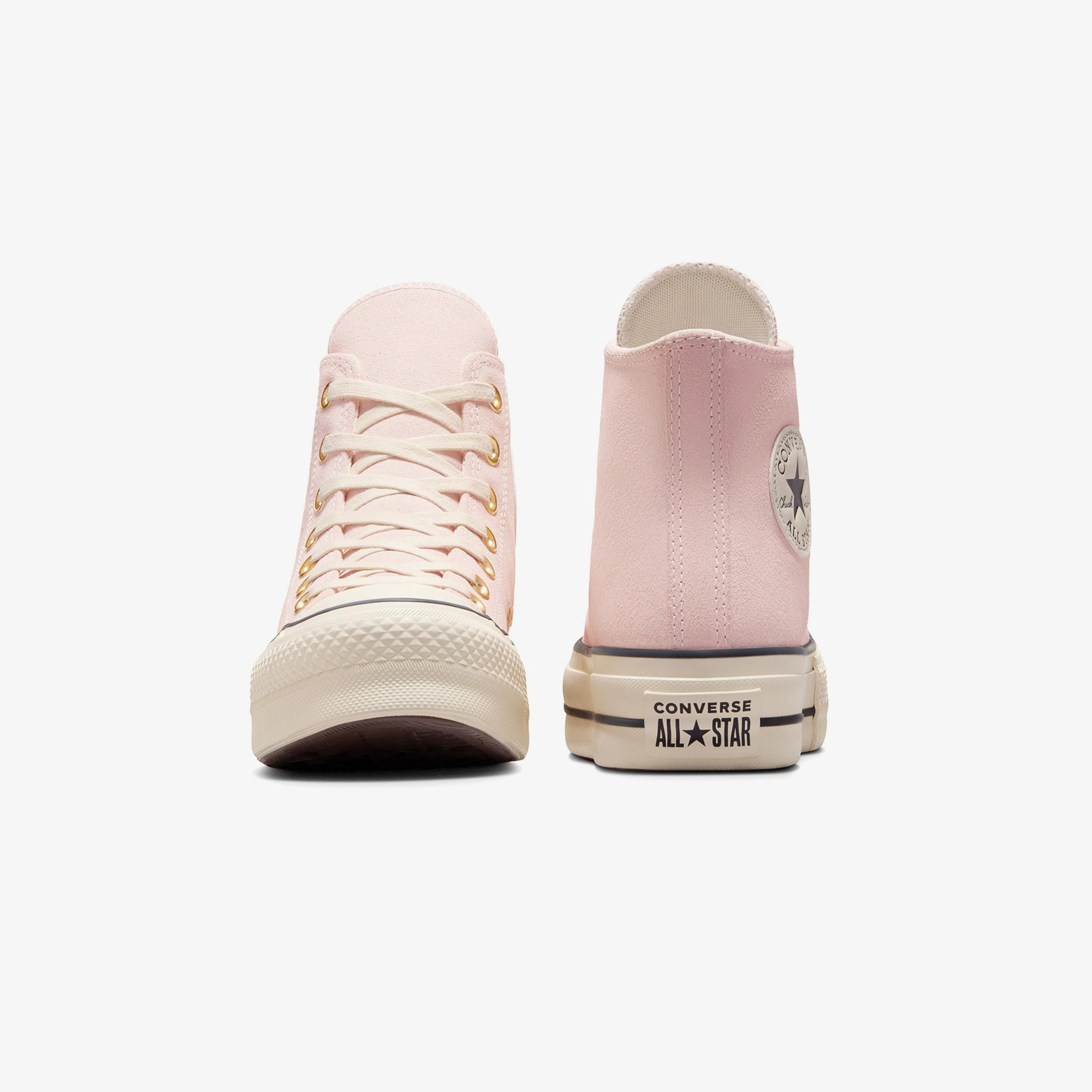 Converse Chuck Taylor All Star Lift Kadın Pembe Süet Platform Sneaker