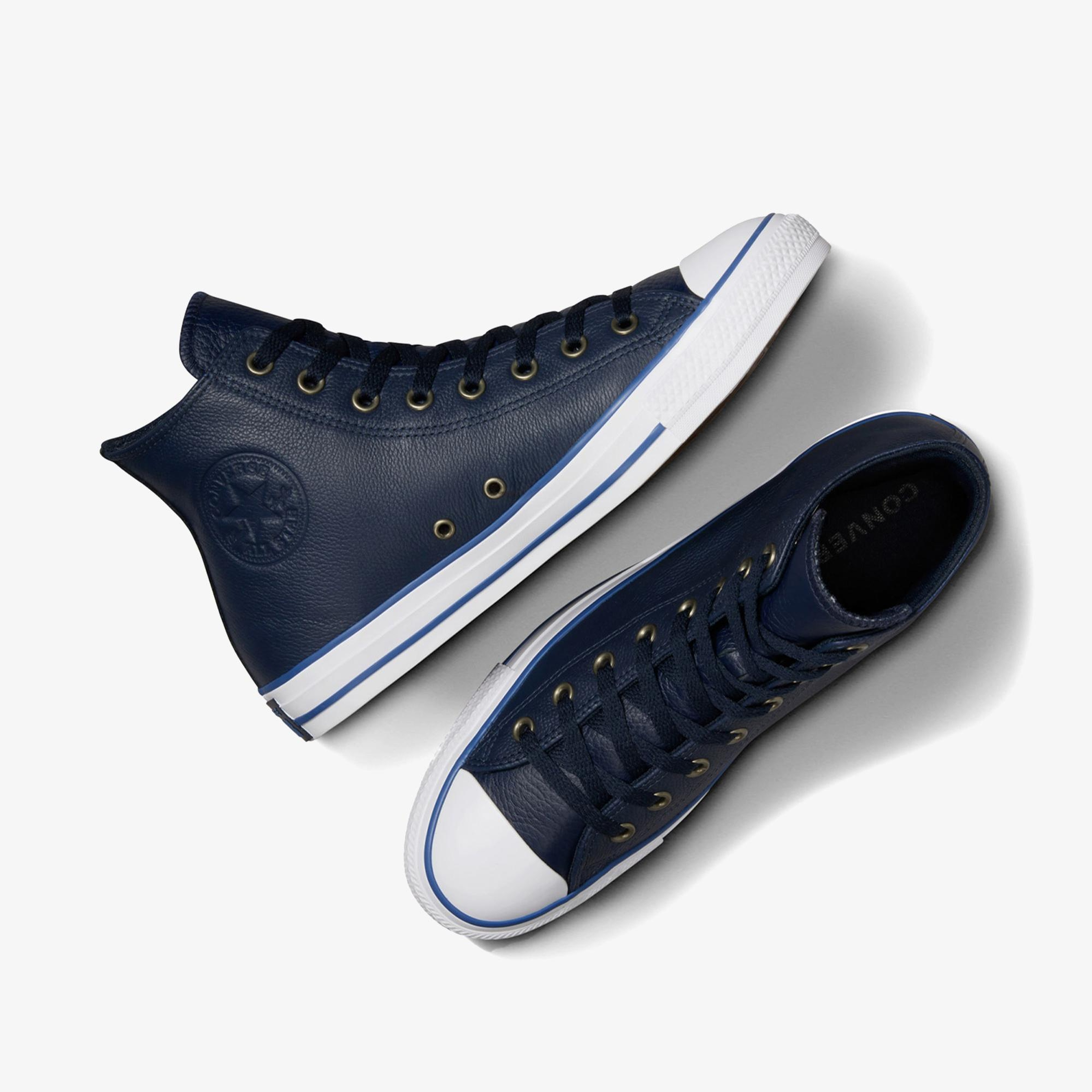 Converse Chuck Taylor All Star Unisex Lacivert Deri Sneaker