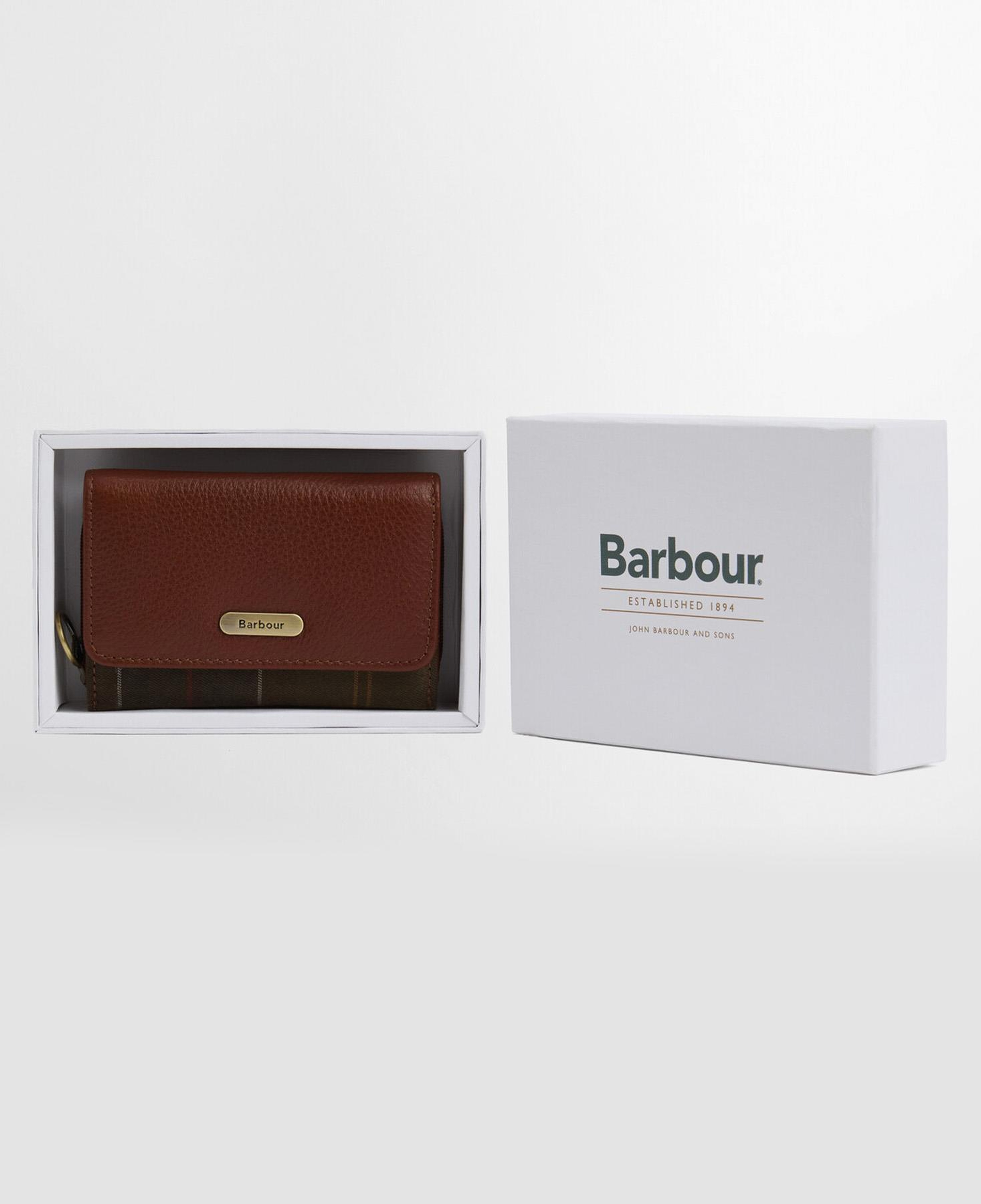 Barbour Rosa Leather French Cüzdan