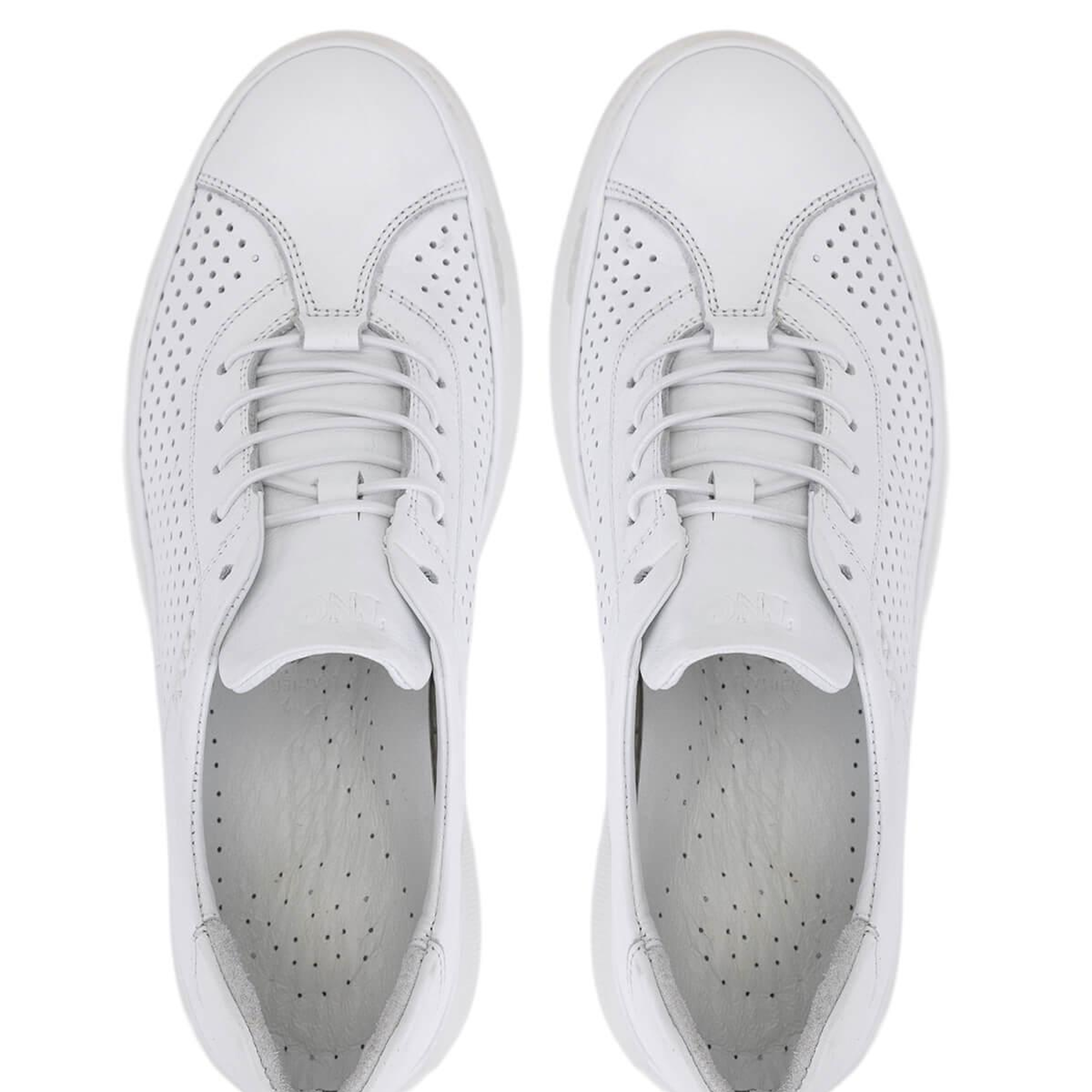 Tamer Tanca Kadın Hakiki Deri Beyaz Comfort Ayakkabı