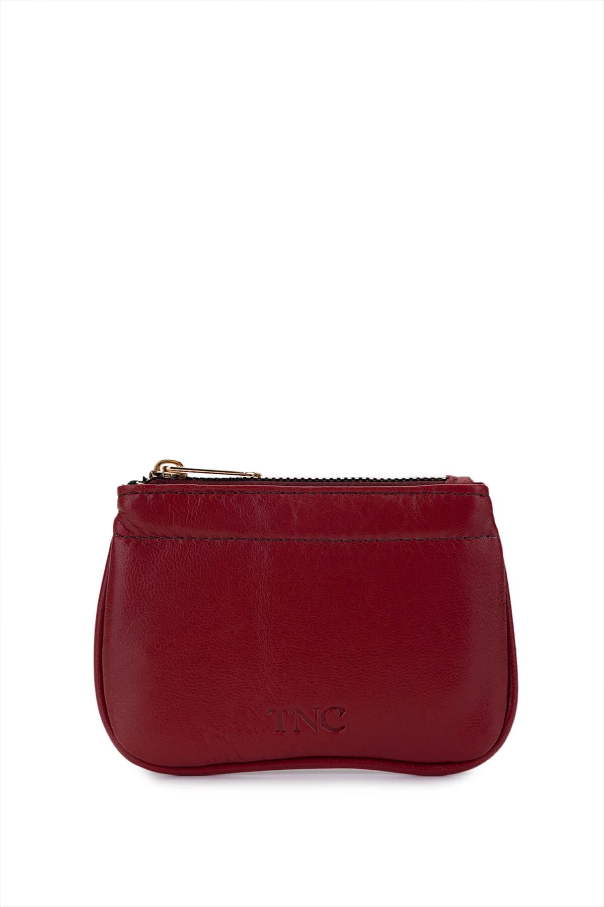 Tamer Tanca Unisex Hakiki Deri Bordo Kartlık