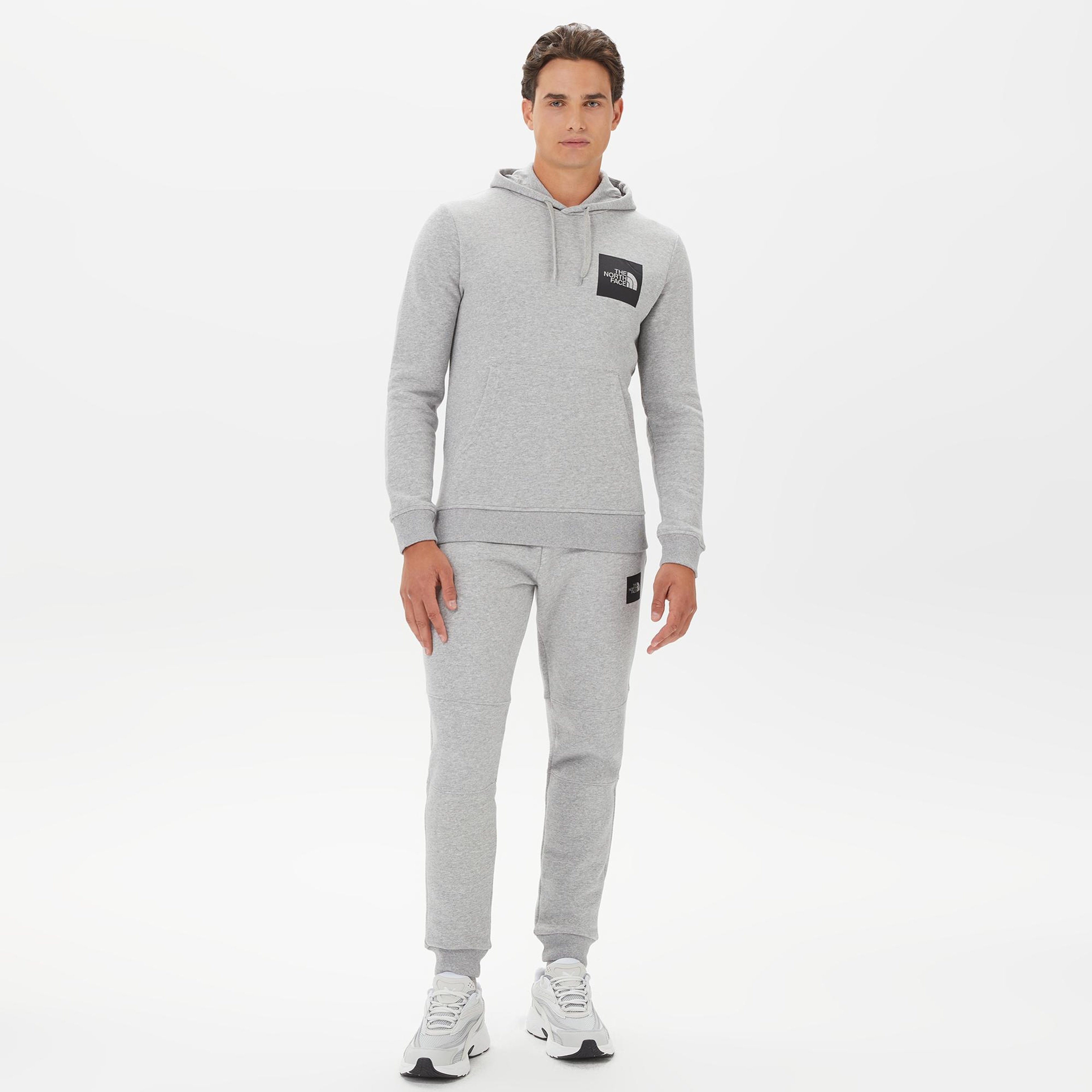 The North Face Fine Hoodie Erkek Gri Sweatshirt