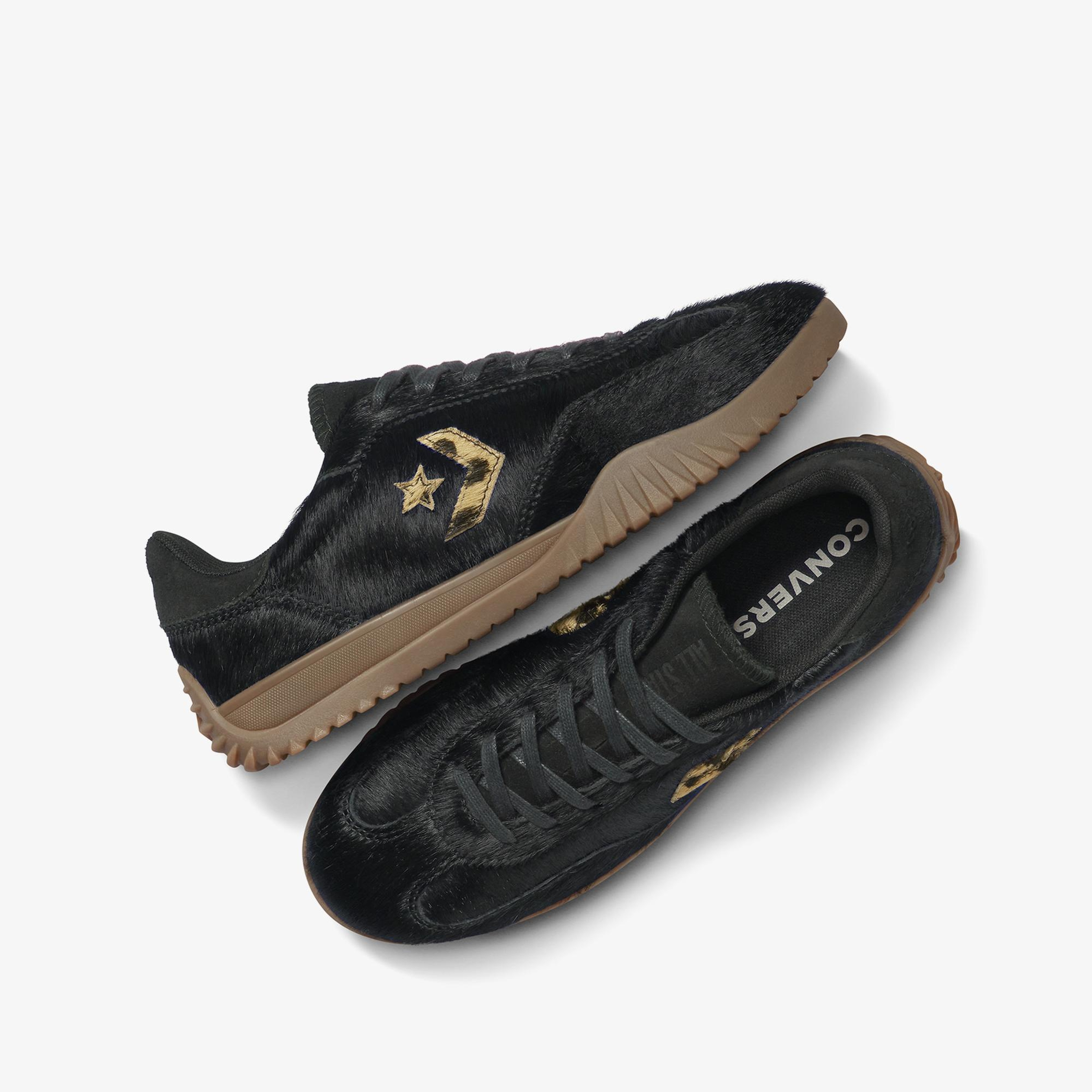 Converse Run Star Trainer Pony Hair Unisex Siyah Sneaker