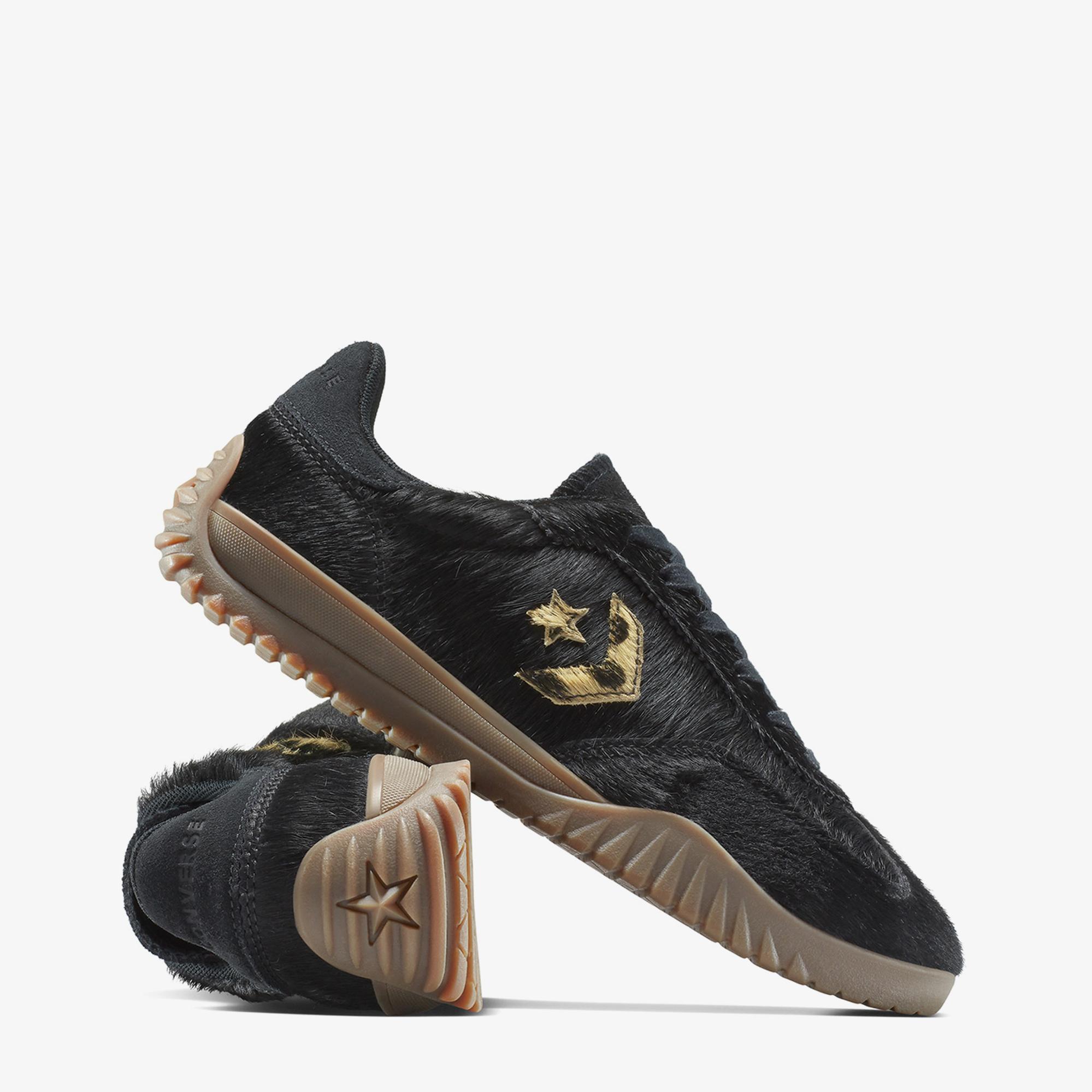 Converse Siyah Converse Run Star Trainer Pony Hair Unisex Sneaker