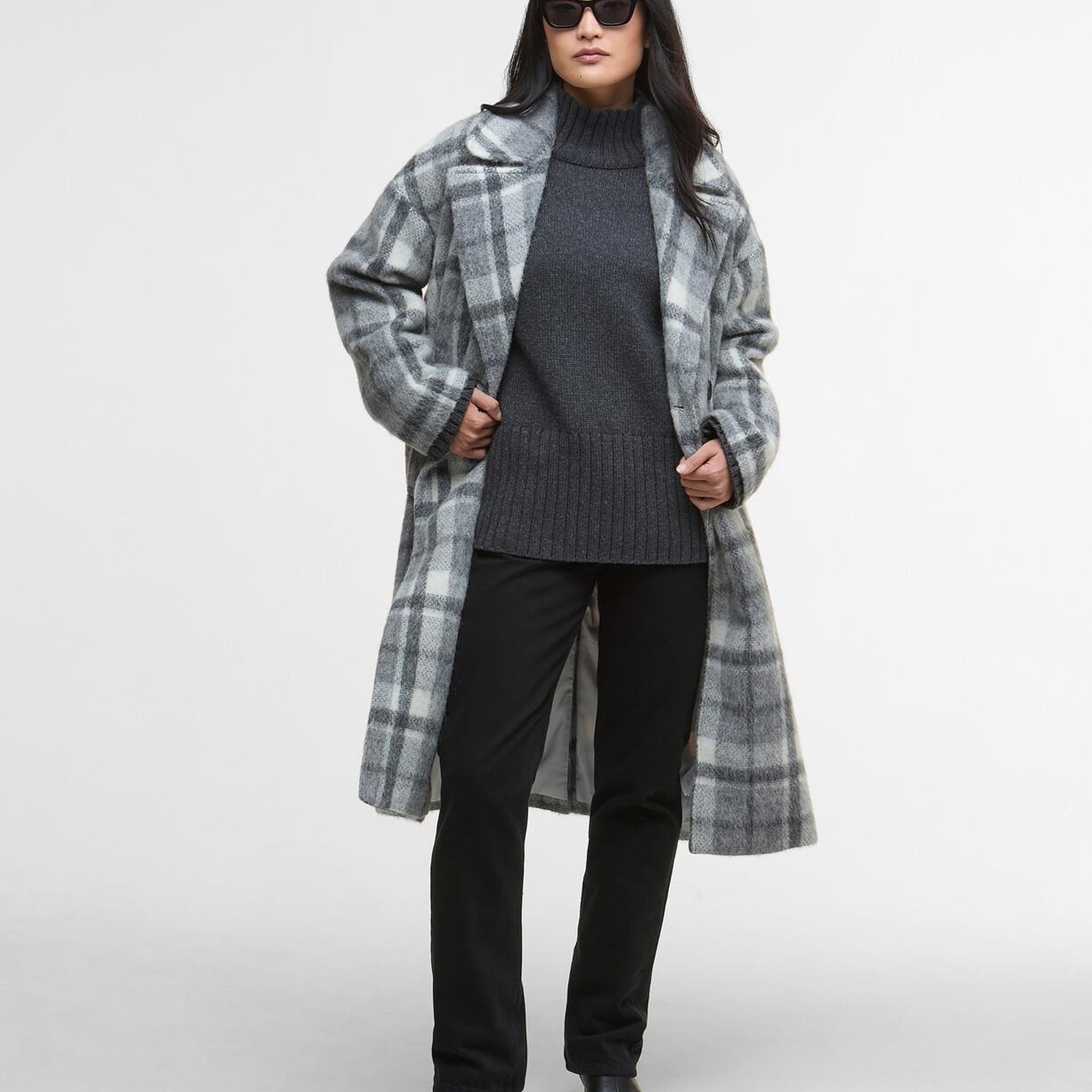 Barbour Beattie Double Breasted Wool Palto