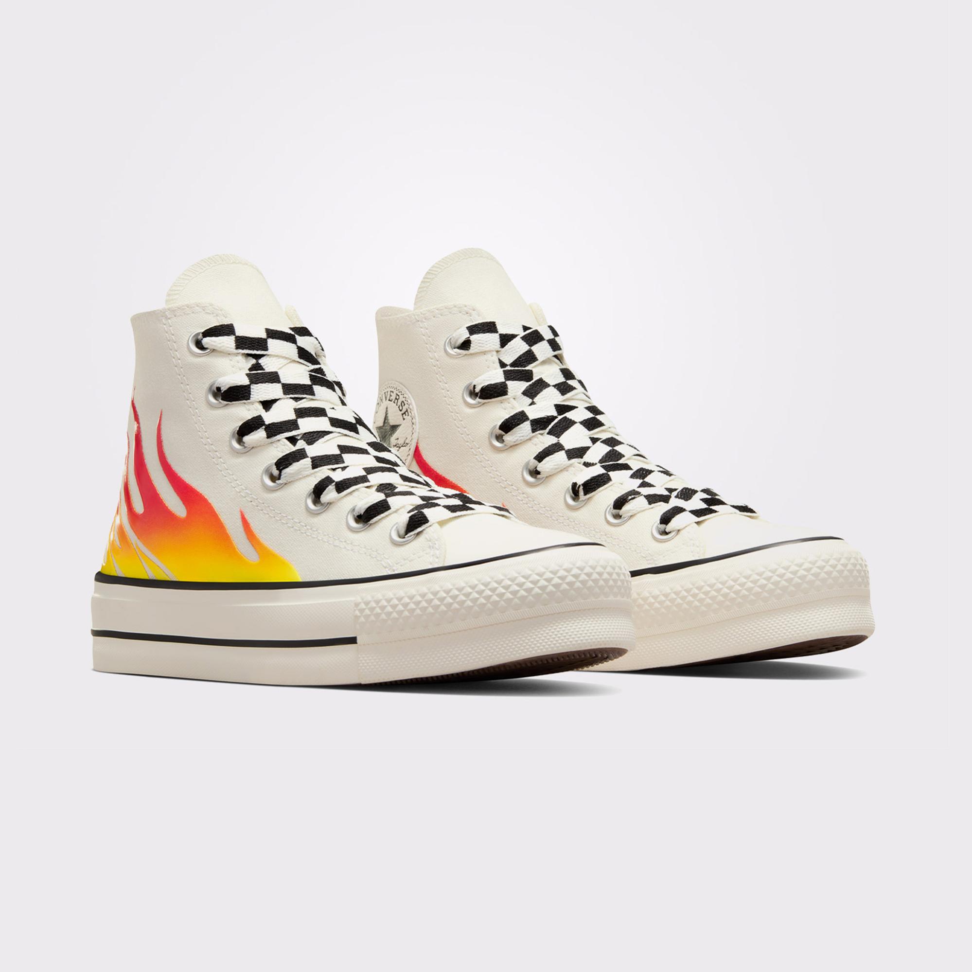Converse Chuck Taylor All Star Lift Kadın Krem Platform Sneaker